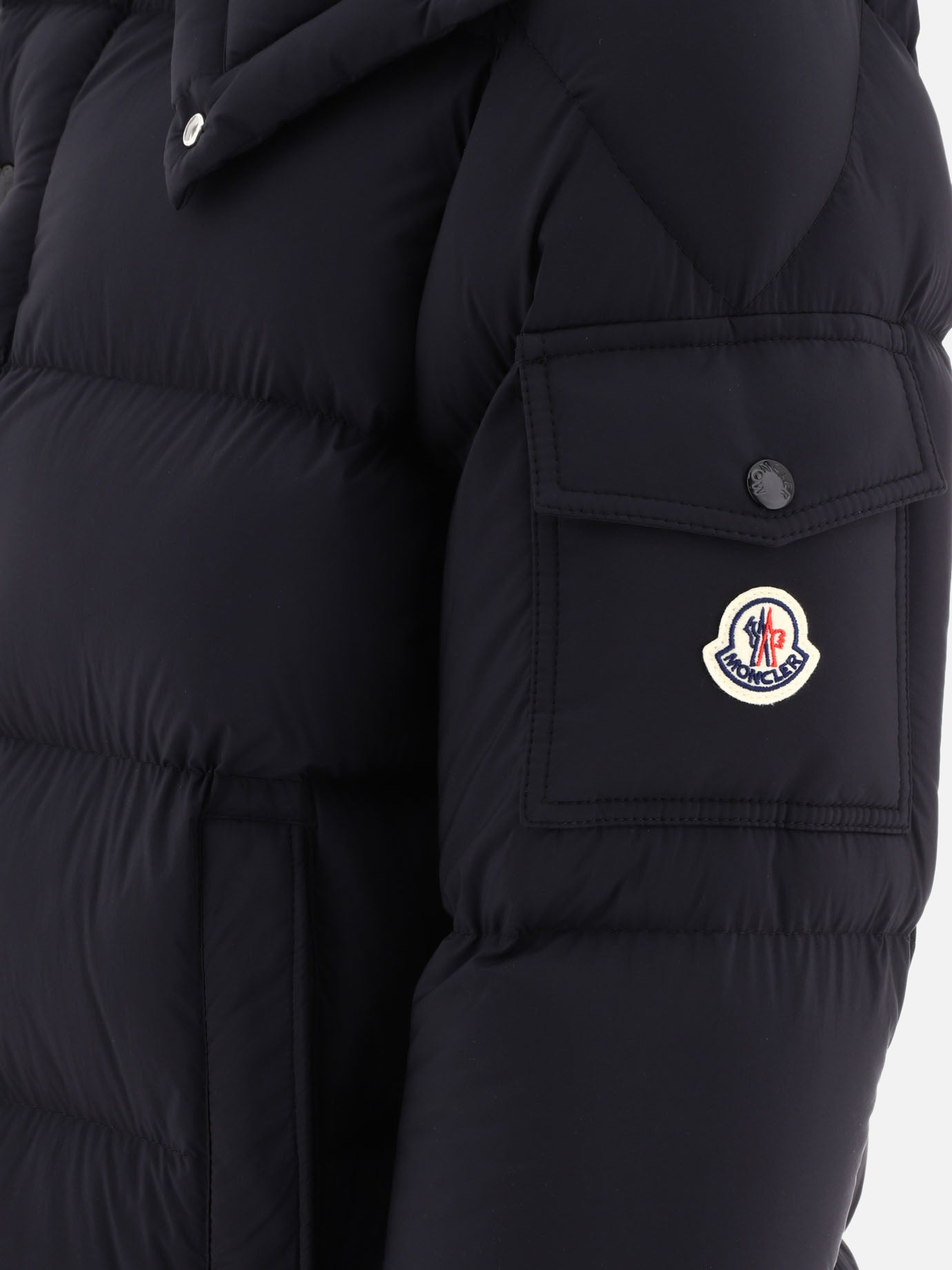 Down coats 100% polyamide - Padding: down and feathers  Black - Moncler Men | PDP | VIETTI Online Store | thumbnail_4