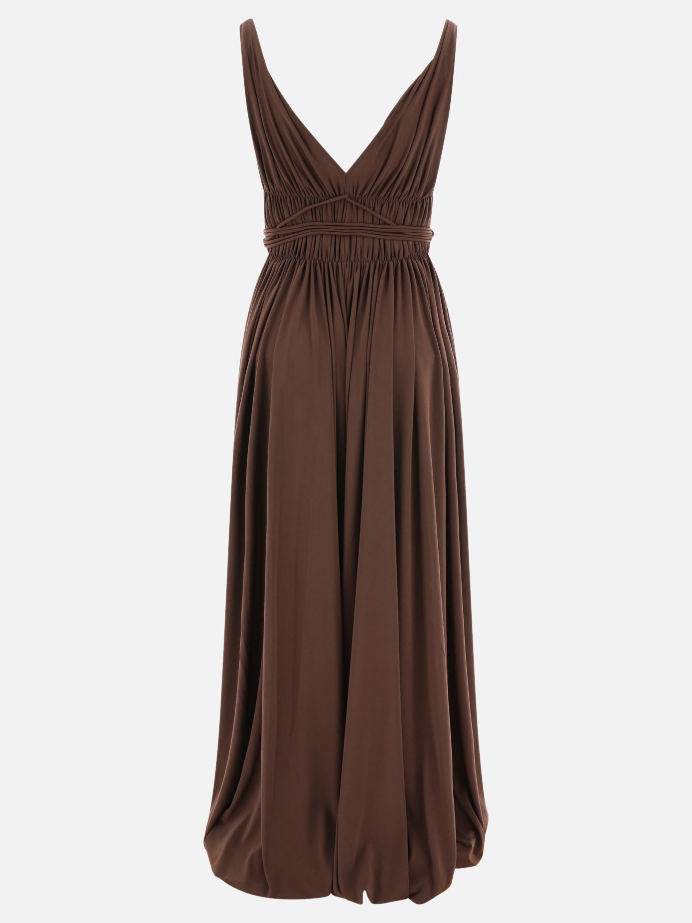 Long dresses 95% polyester 5% elastane  Brown - Norma Kamali Women | PDP | VIETTI Online Store | Zoom-Modal_2

