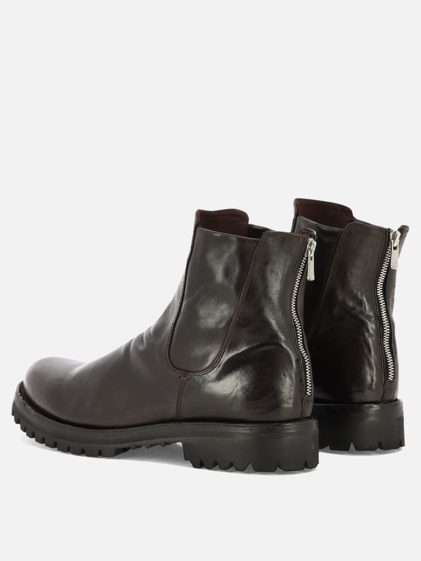 Zipped boots 100% pelle - 100% gomma  Brown - Officine Creative Men | PDP | VIETTI Online Store | Zoom-Modal_4
