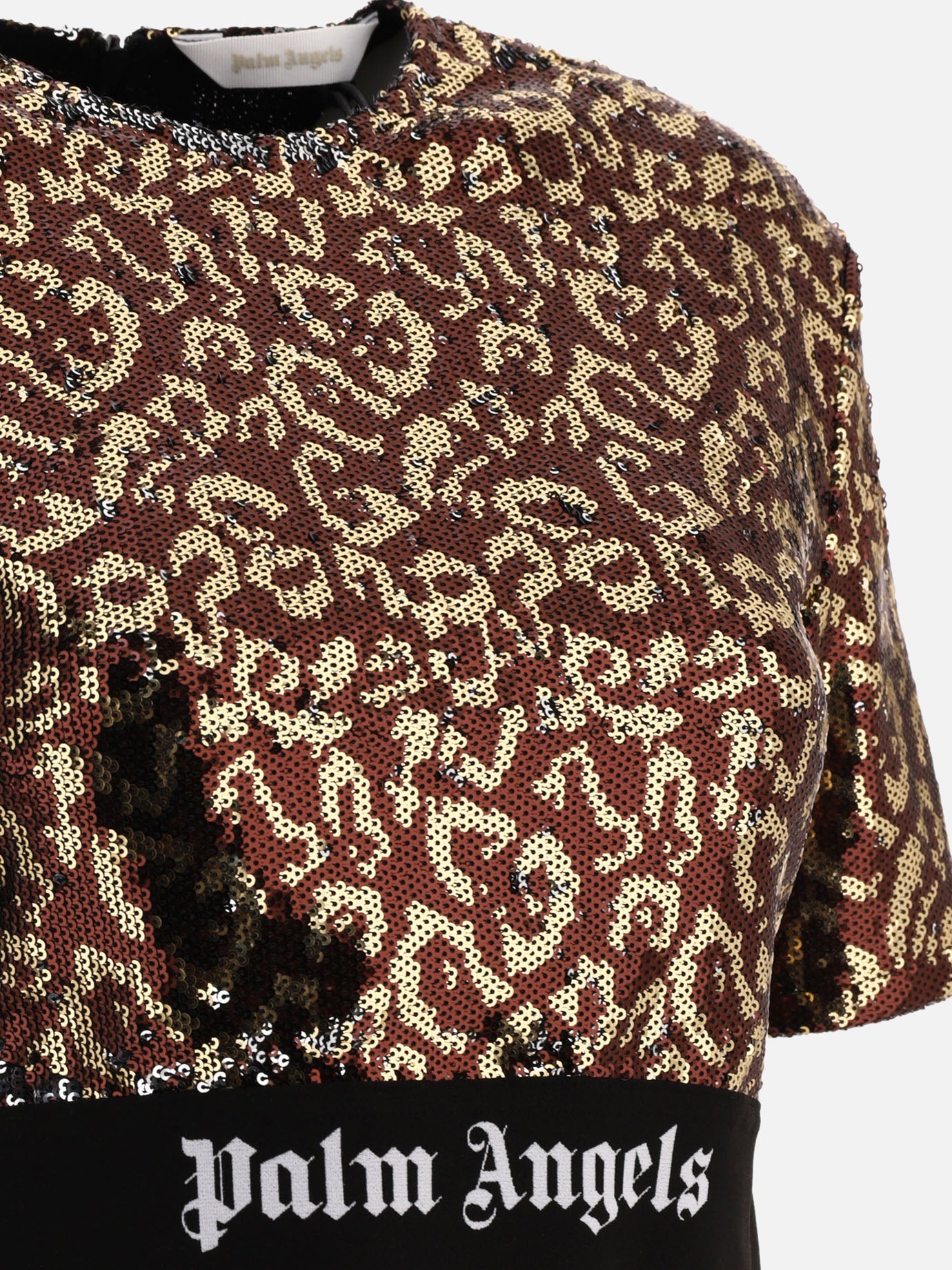 Crewneck t-shirts 100% polyester  Brown - Palm Angels Women | PDP | VIETTI Online Store | Zoom-Modal_3

