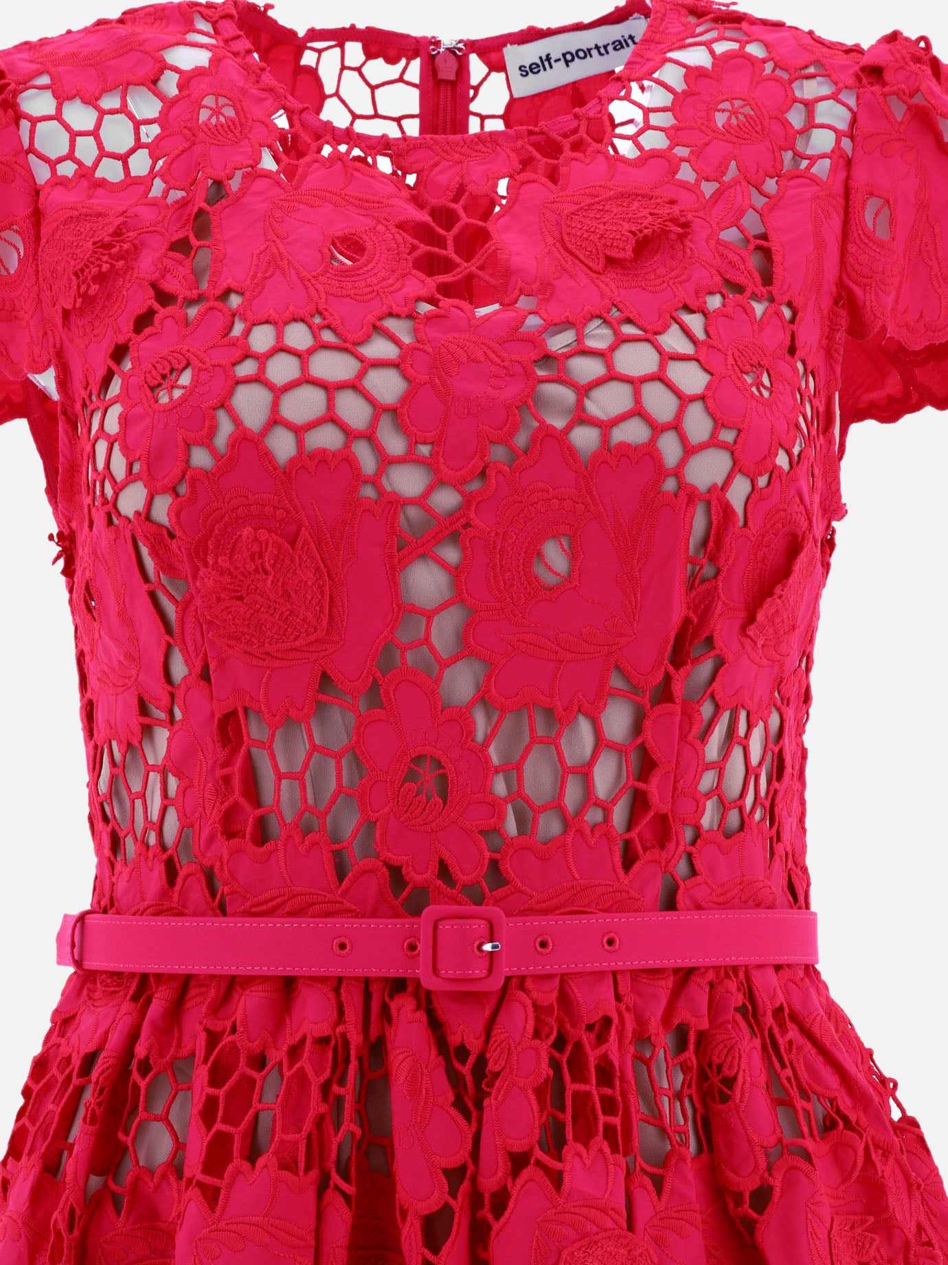 Abiti lunghi 100% cotone  Rosso - Self-portrait Donna | PDP | VIETTI Online Store | Zoom-Modal_3
