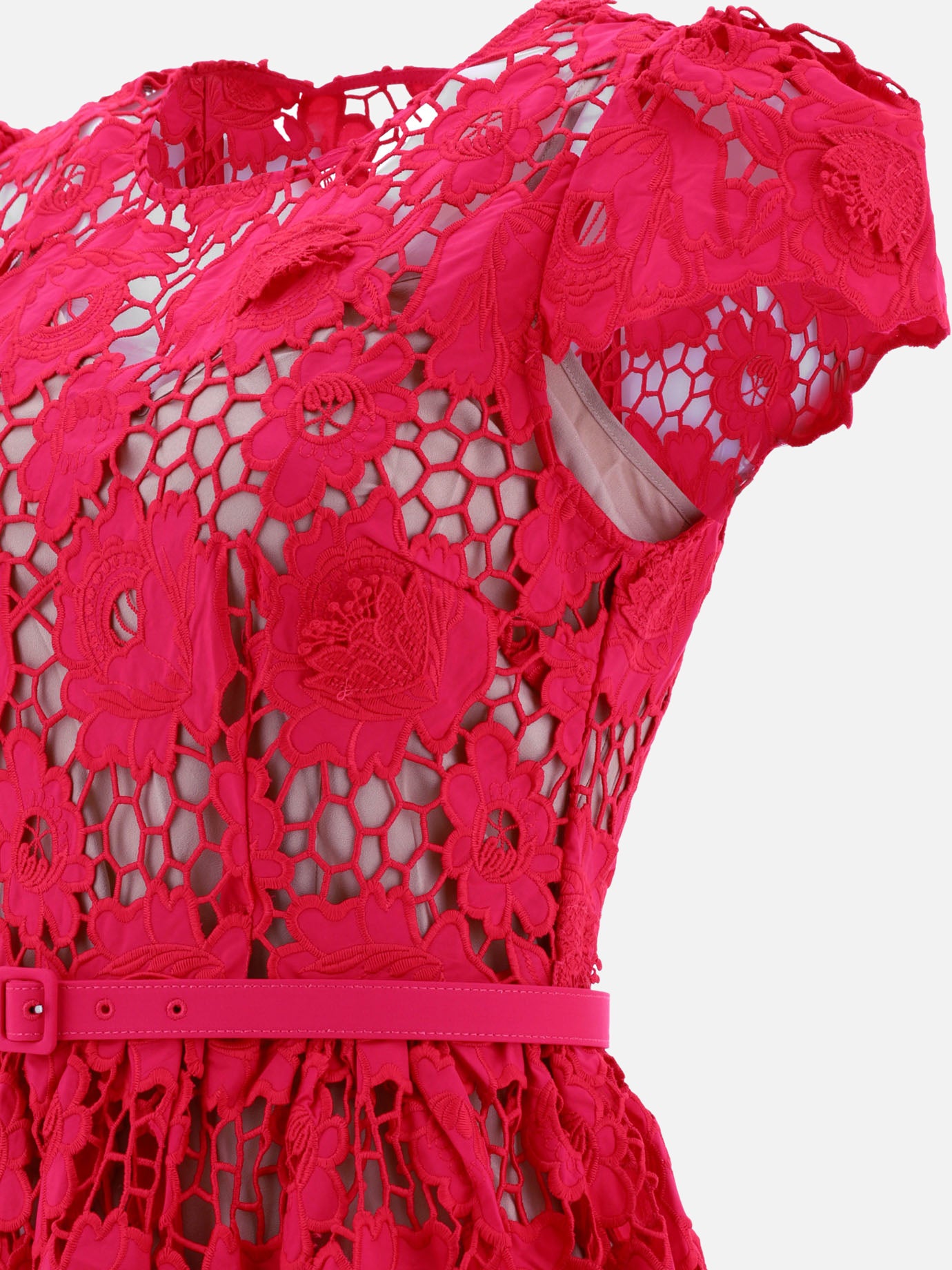 Abiti lunghi 100% cotone  Rosso - Self-portrait Donna | PDP | VIETTI Online Store | thumbnail_4