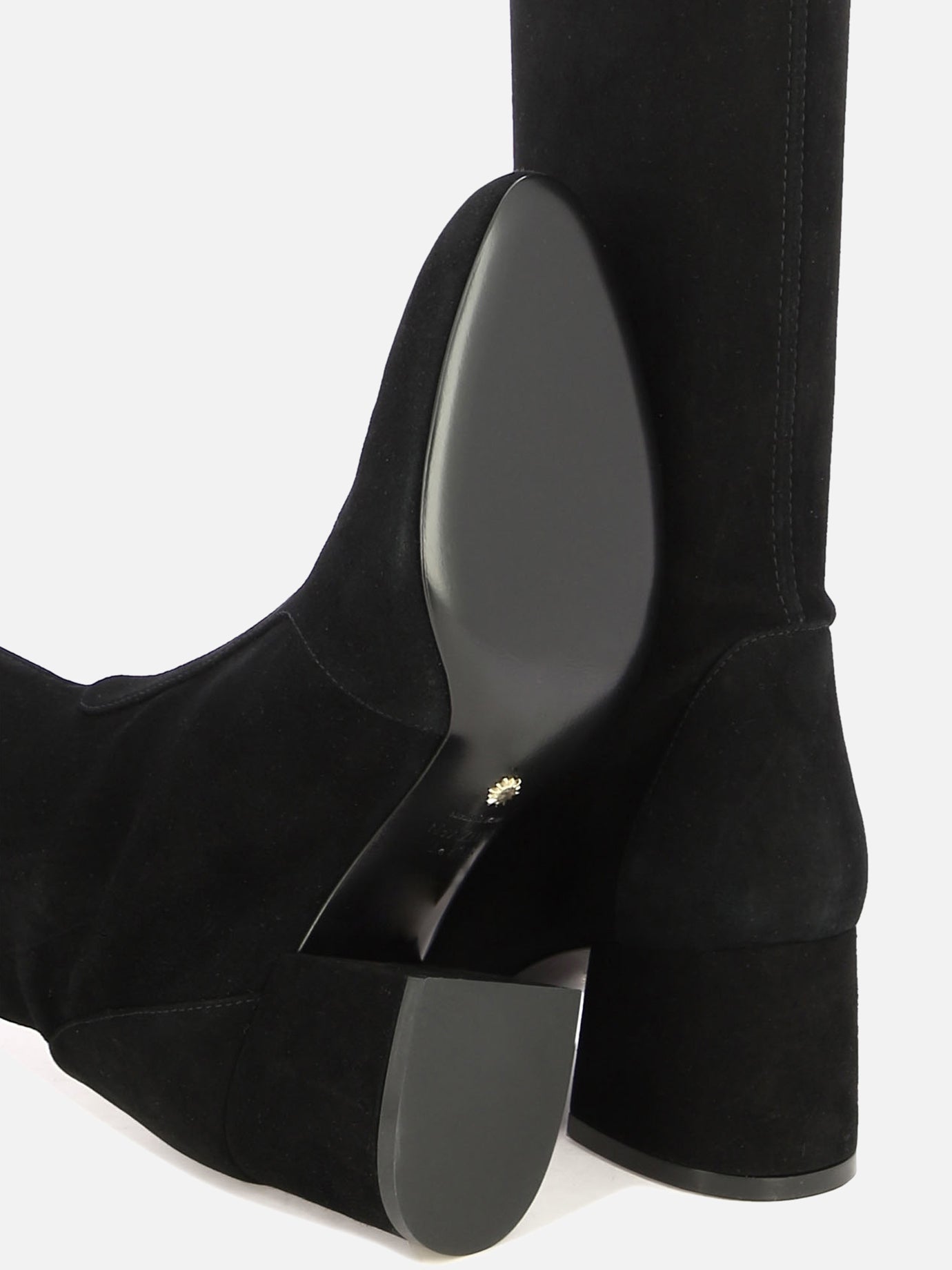 Over the knee 100% suede - 100% leather  Black - Stuart Weitzman Women | PDP | VIETTI Online Store | thumbnail_5