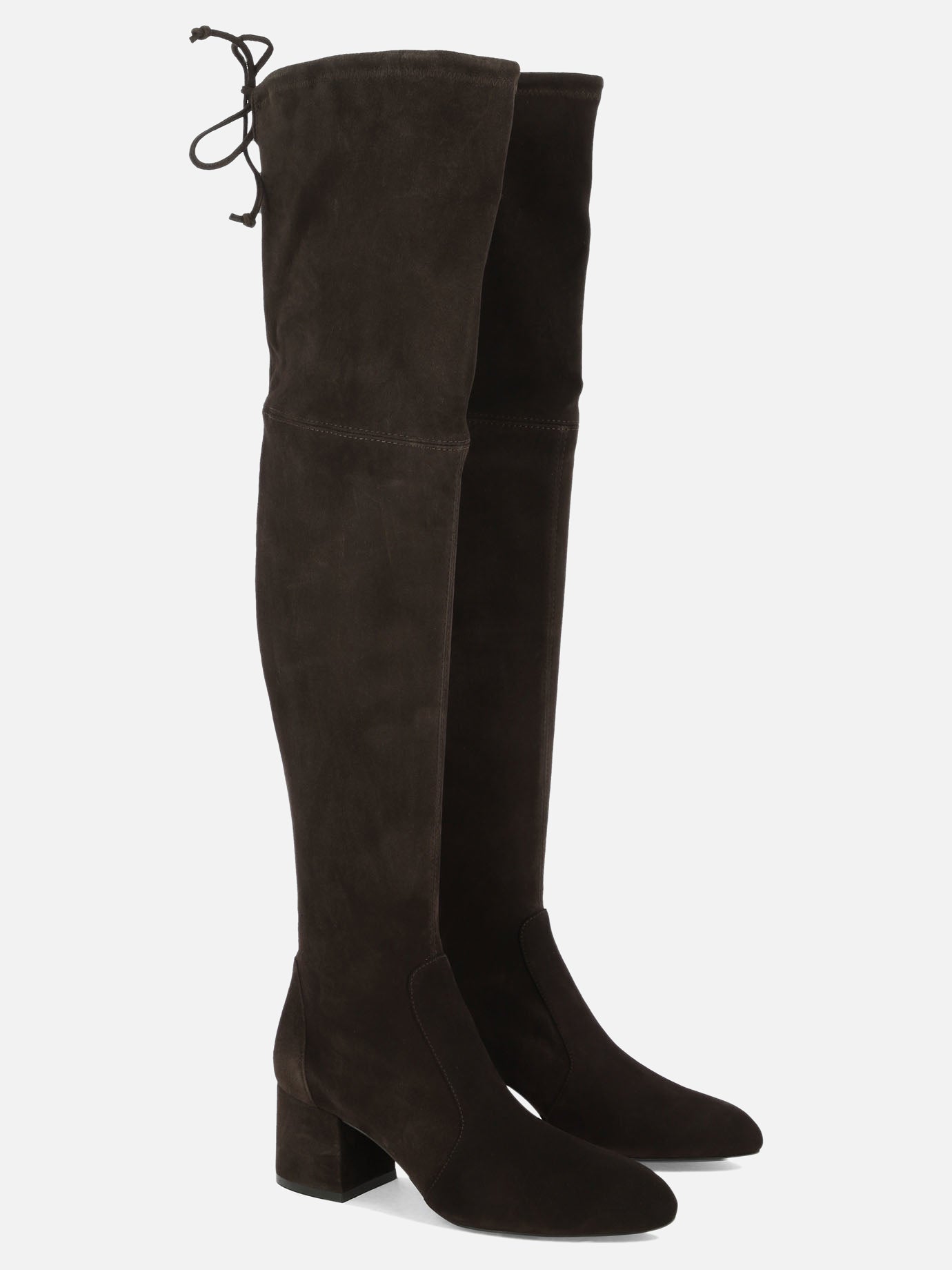Over the knee 100% suede - 100% leather  Brown - Stuart Weitzman Women | PDP | VIETTI Online Store | Zoom-Modal_2
