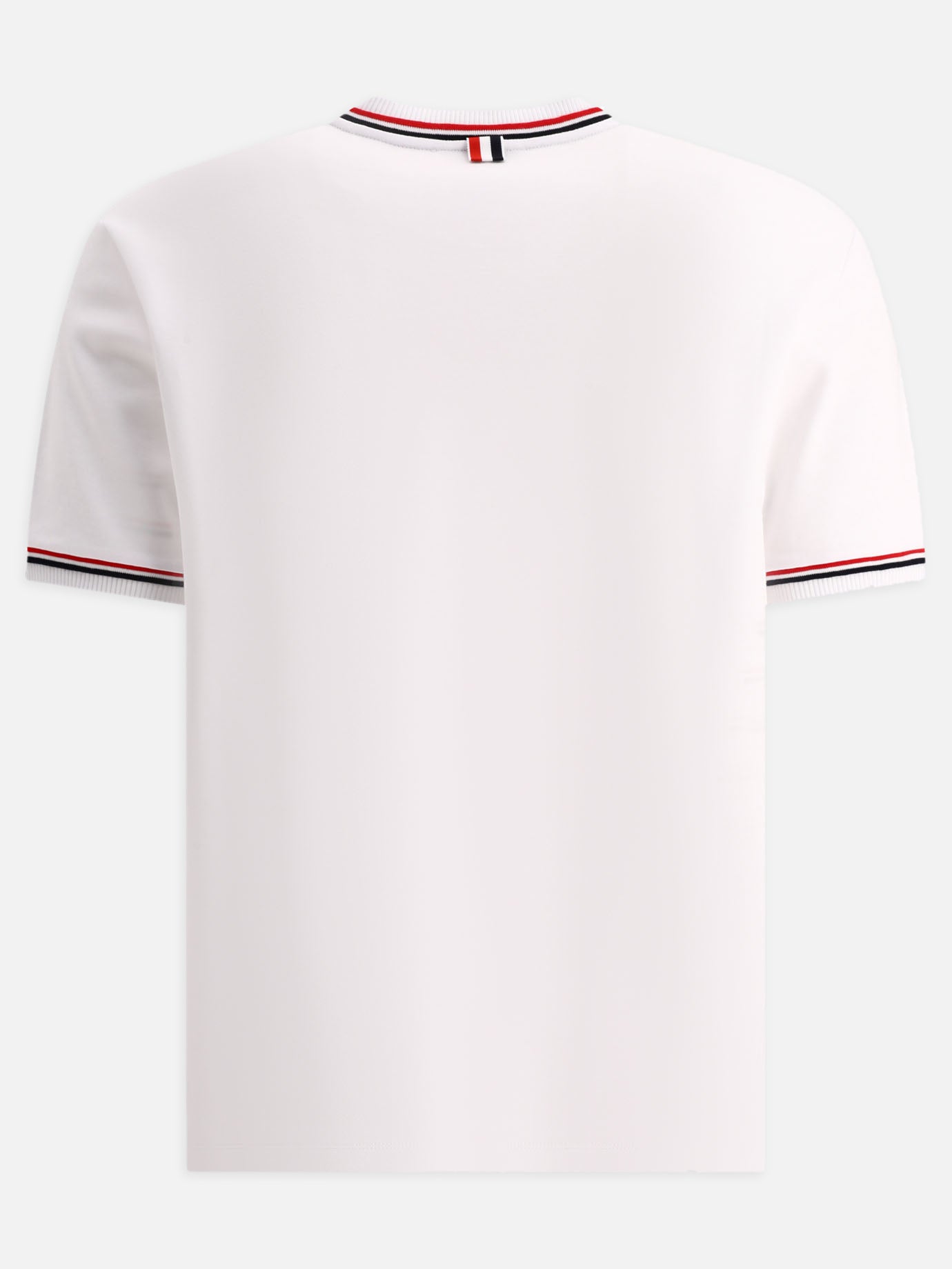 Crewneck t-shirts 100% cotton  White - Thom Browne Men | PDP | VIETTI Online Store | Zoom-Modal_2
