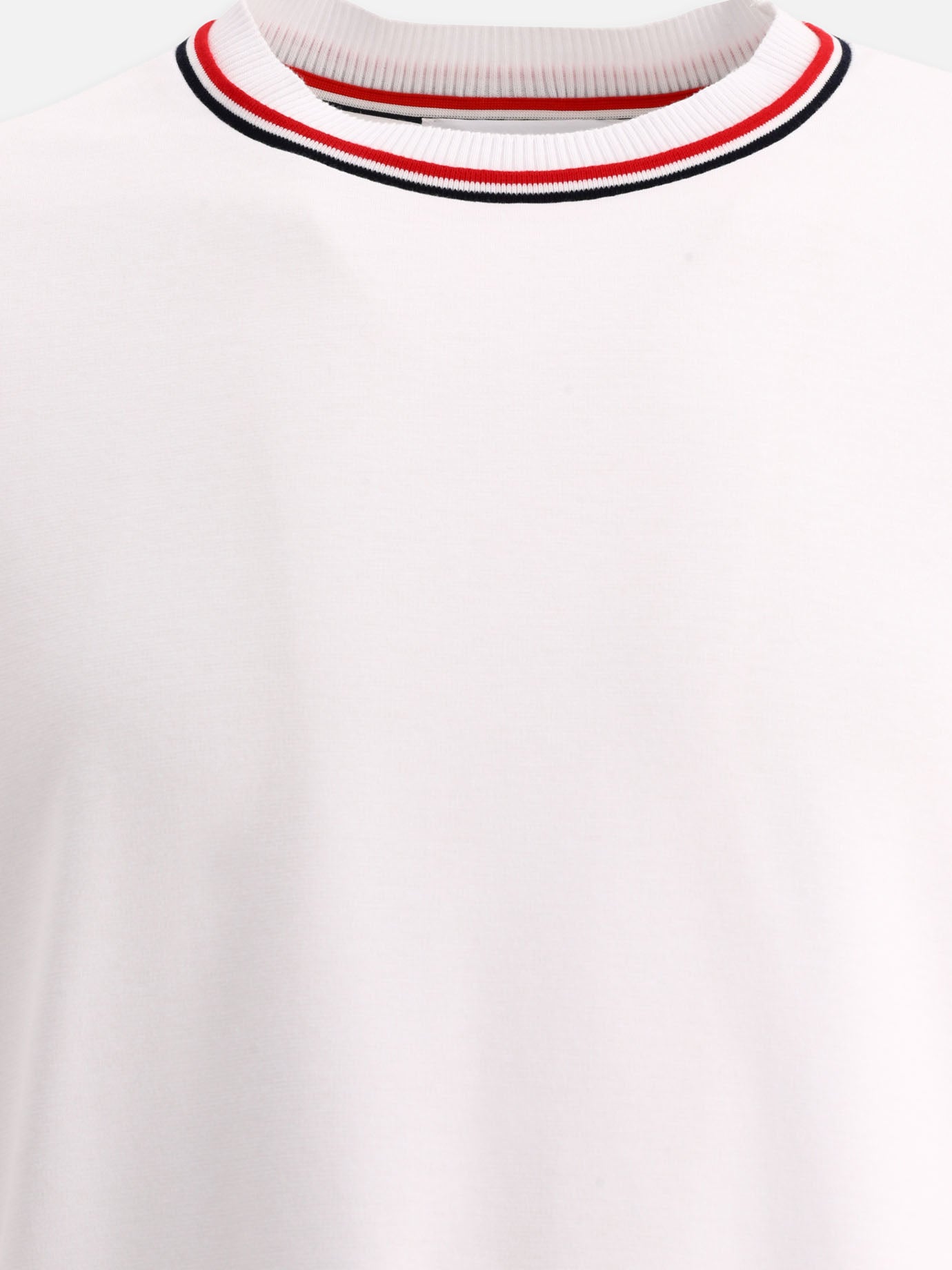 Crewneck t-shirts 100% cotton  White - Thom Browne Men | PDP | VIETTI Online Store | Zoom-Modal_3
