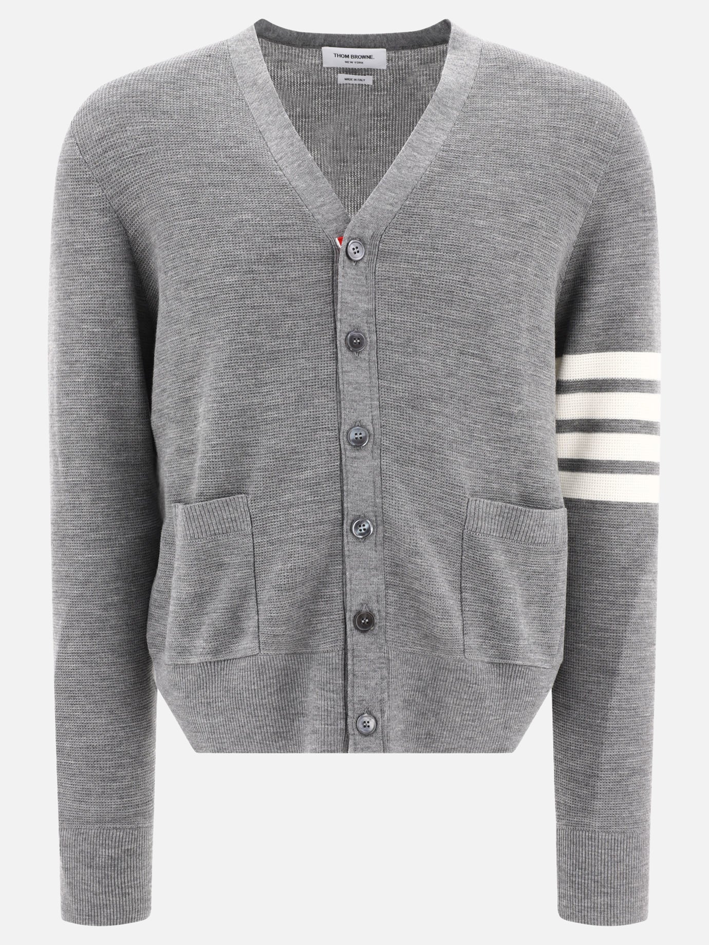 Cardigans 100% lana vergine  Grey - Thom Browne Men | PDP | VIETTI Online Store | Zoom-Modal
