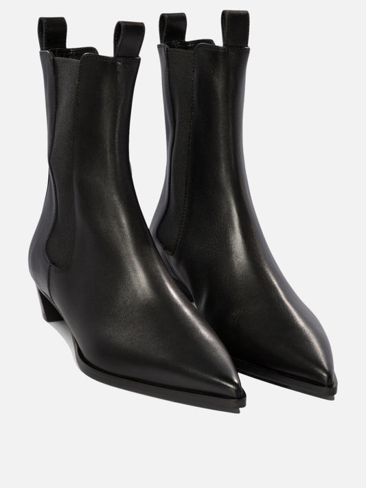 Pull-on boots 100% leather - 70% leather 30% rubber  Black - Aeyde Women | PDP | VIETTI Online Store | 2

