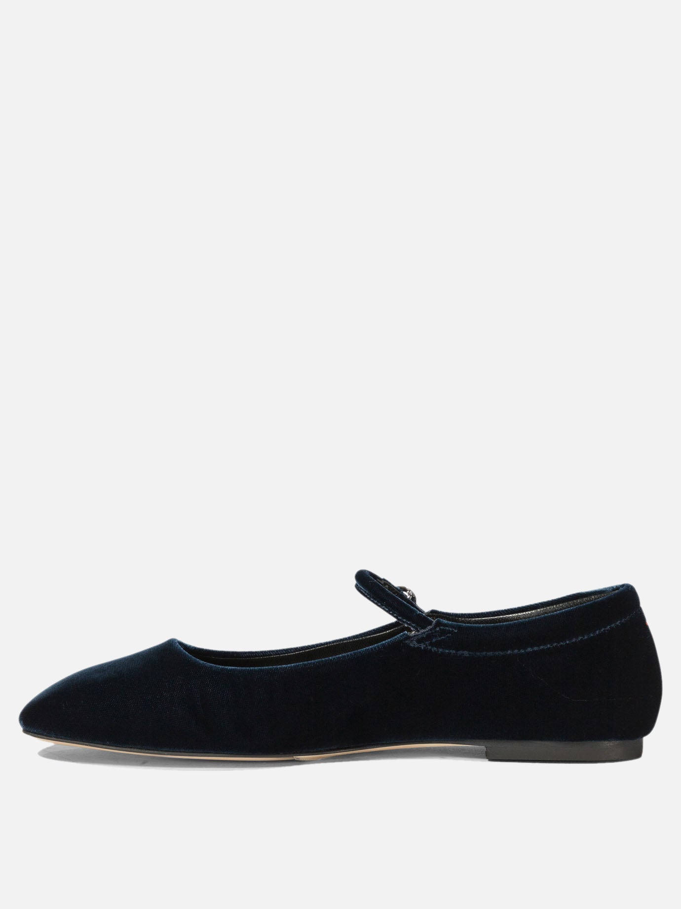 Aeyde "Uma" velvet ballet flats Blue