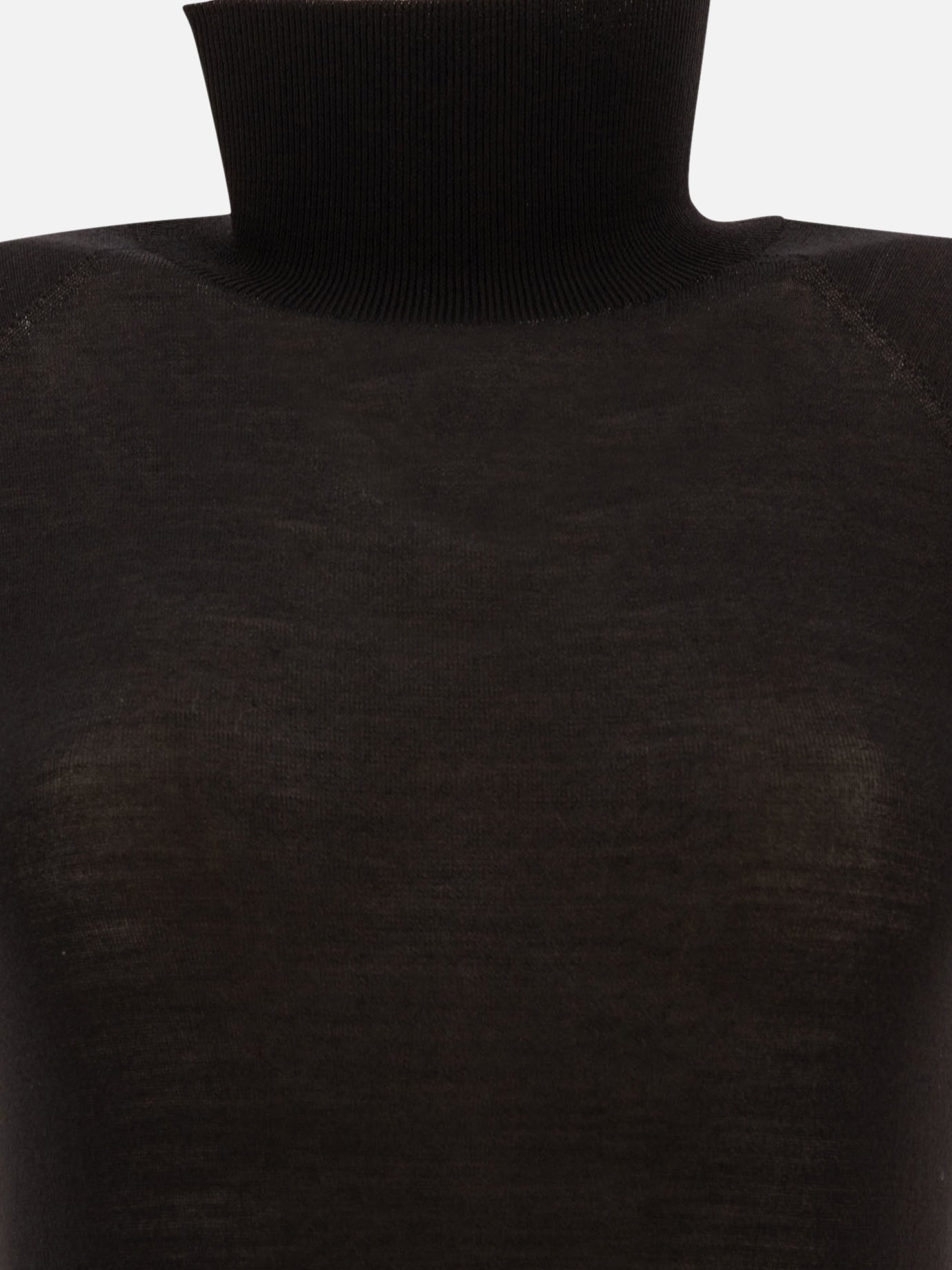 See-through wool bodysuit