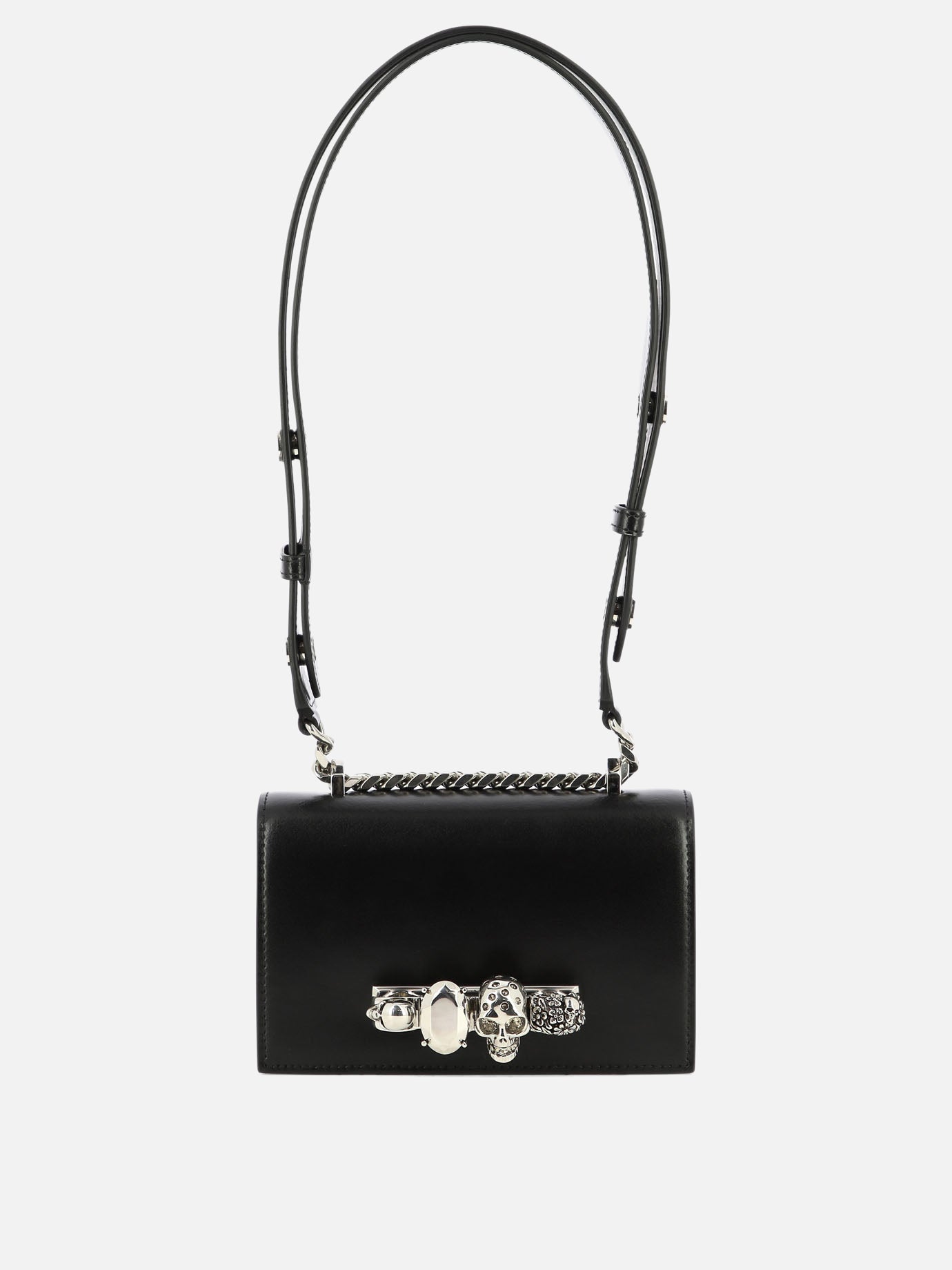 "The Biker Mini Jewelled" crossbody bag