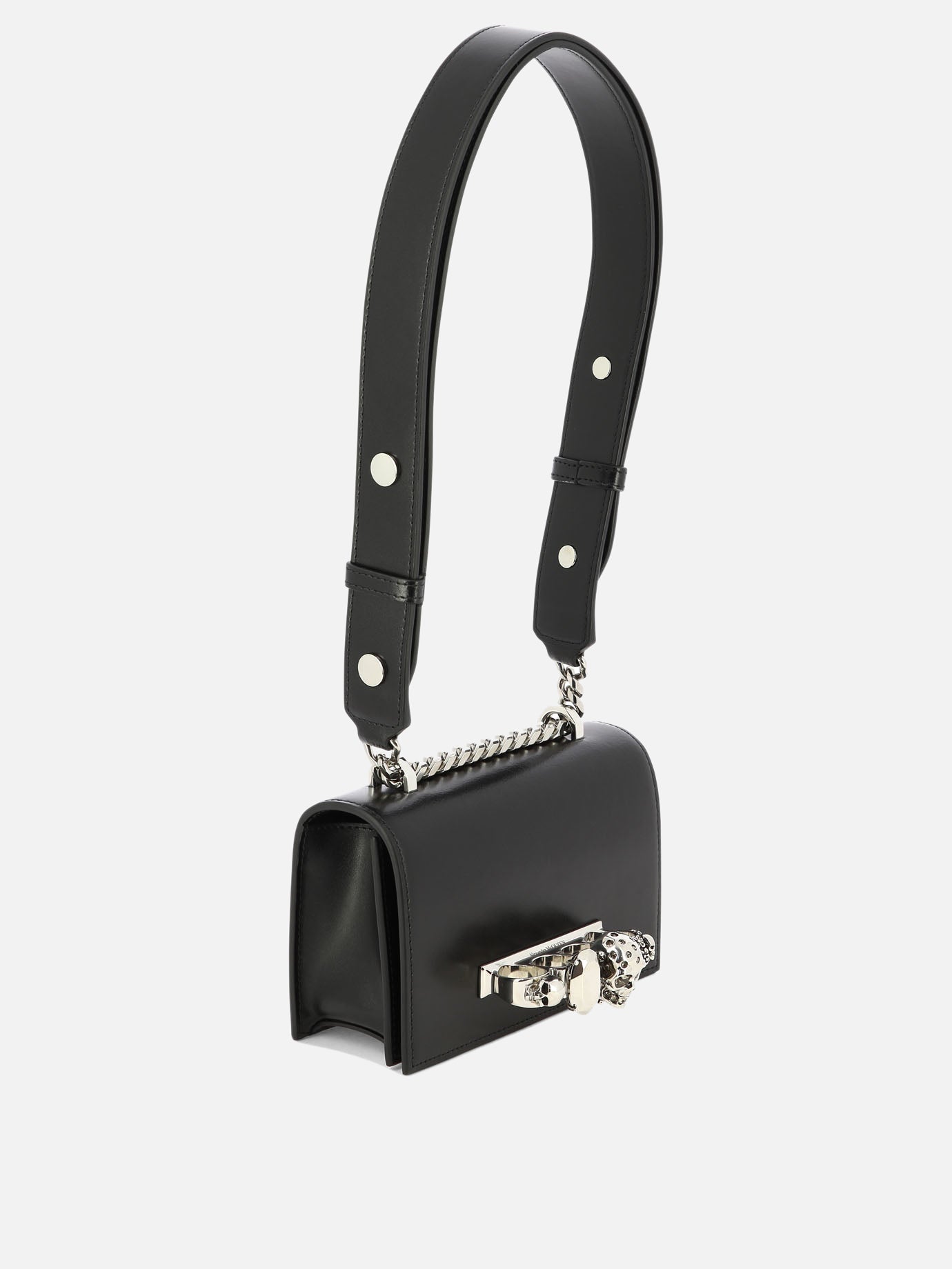 "The Biker Mini Jewelled" crossbody bag