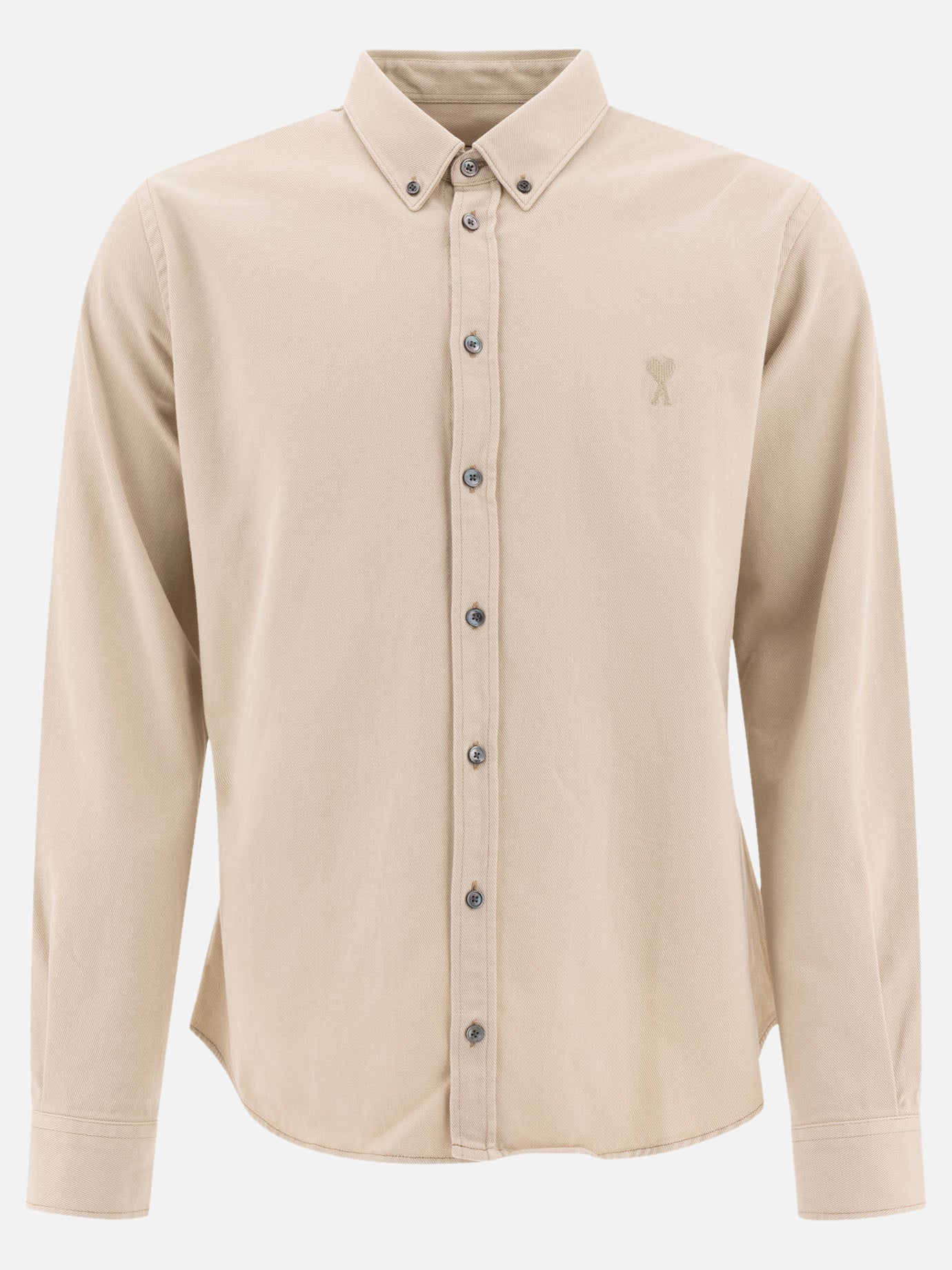 Ami Paris "Ami de Coeur" shirt Beige