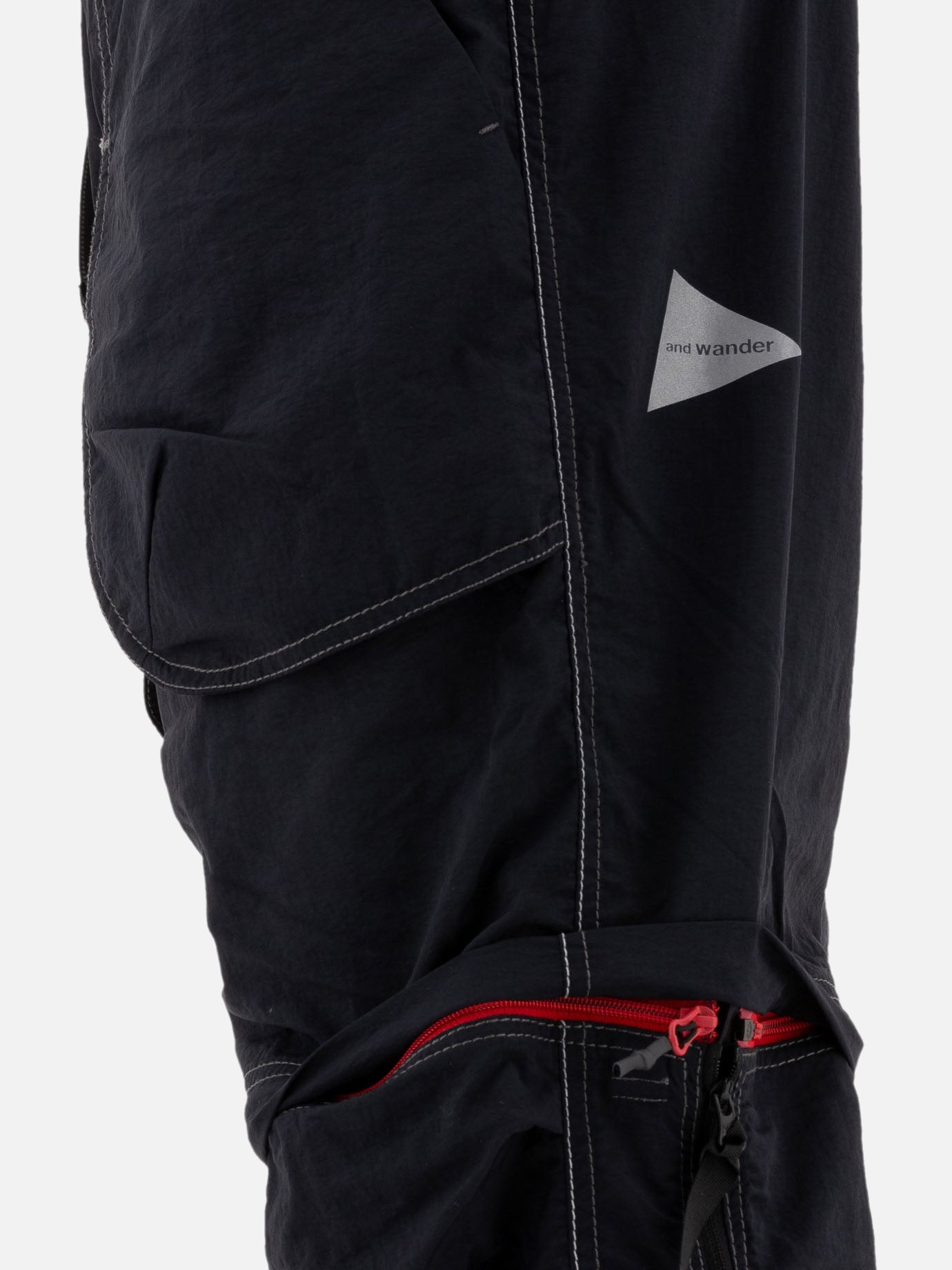 and Wander "NY Taffeta Hiker 2Way" trousers Black