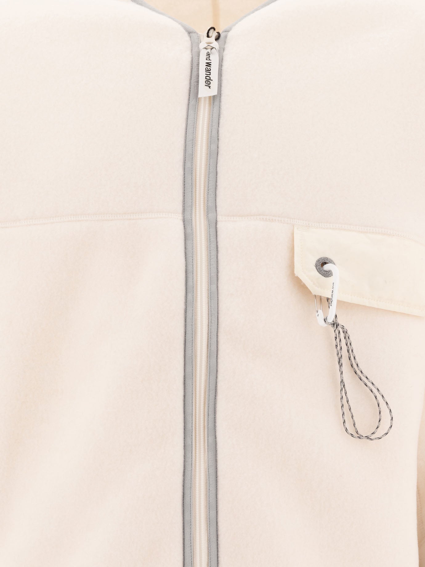 Giacche in pile Solid colour  Bianco - and Wander Uomo | PDP | VIETTI Online Store | Zoom-Modal_3
