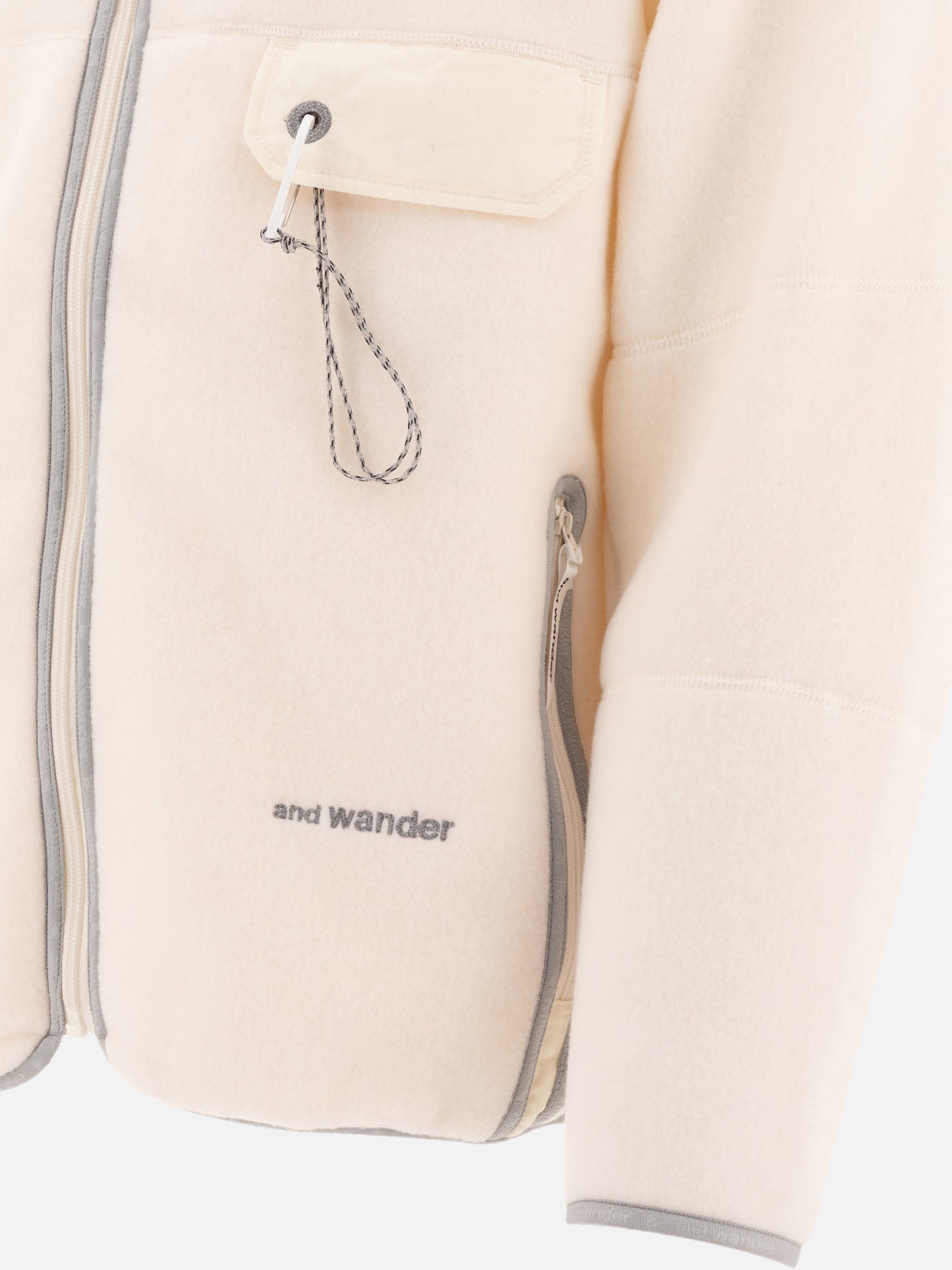 Giacche in pile Solid colour  Bianco - and Wander Uomo | PDP | VIETTI Online Store | Zoom-Modal_4
