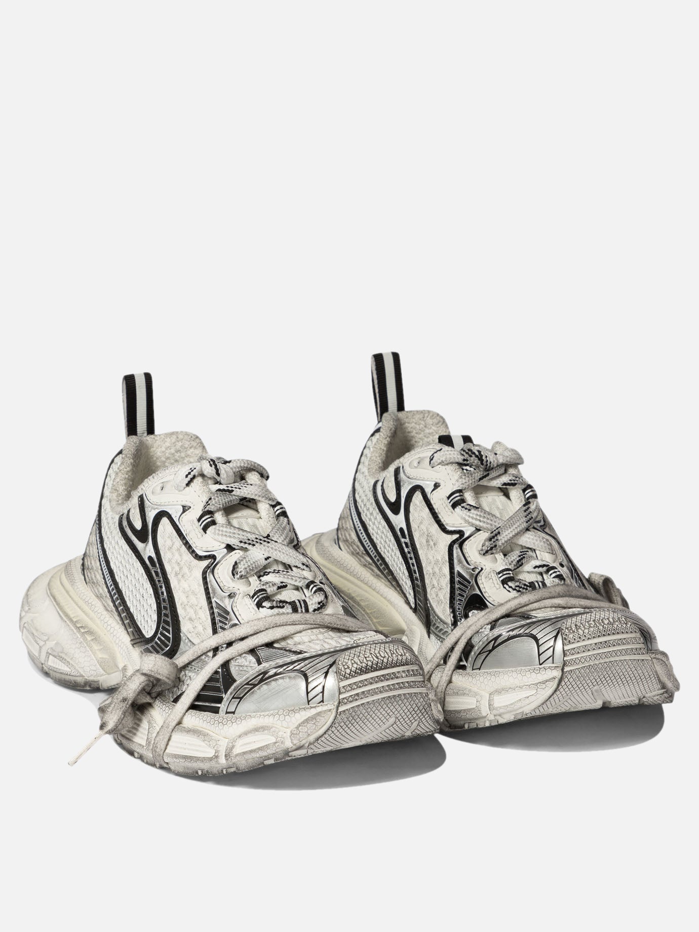 Low top sneakers 55% polyurethane 45% polyester - 100% rubber  White - Balenciaga Women | PDP | VIETTI Online Store | thumbnail_2