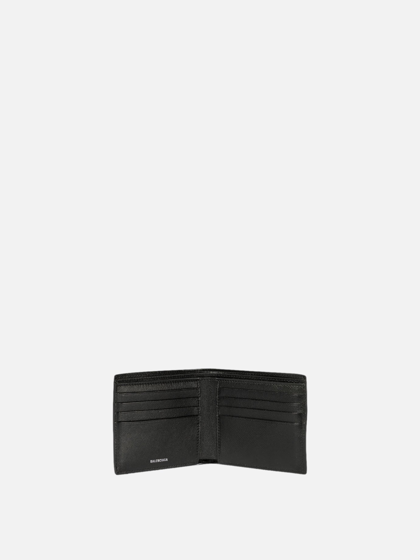 Balenciaga "Superbusy" square folded wallet Black