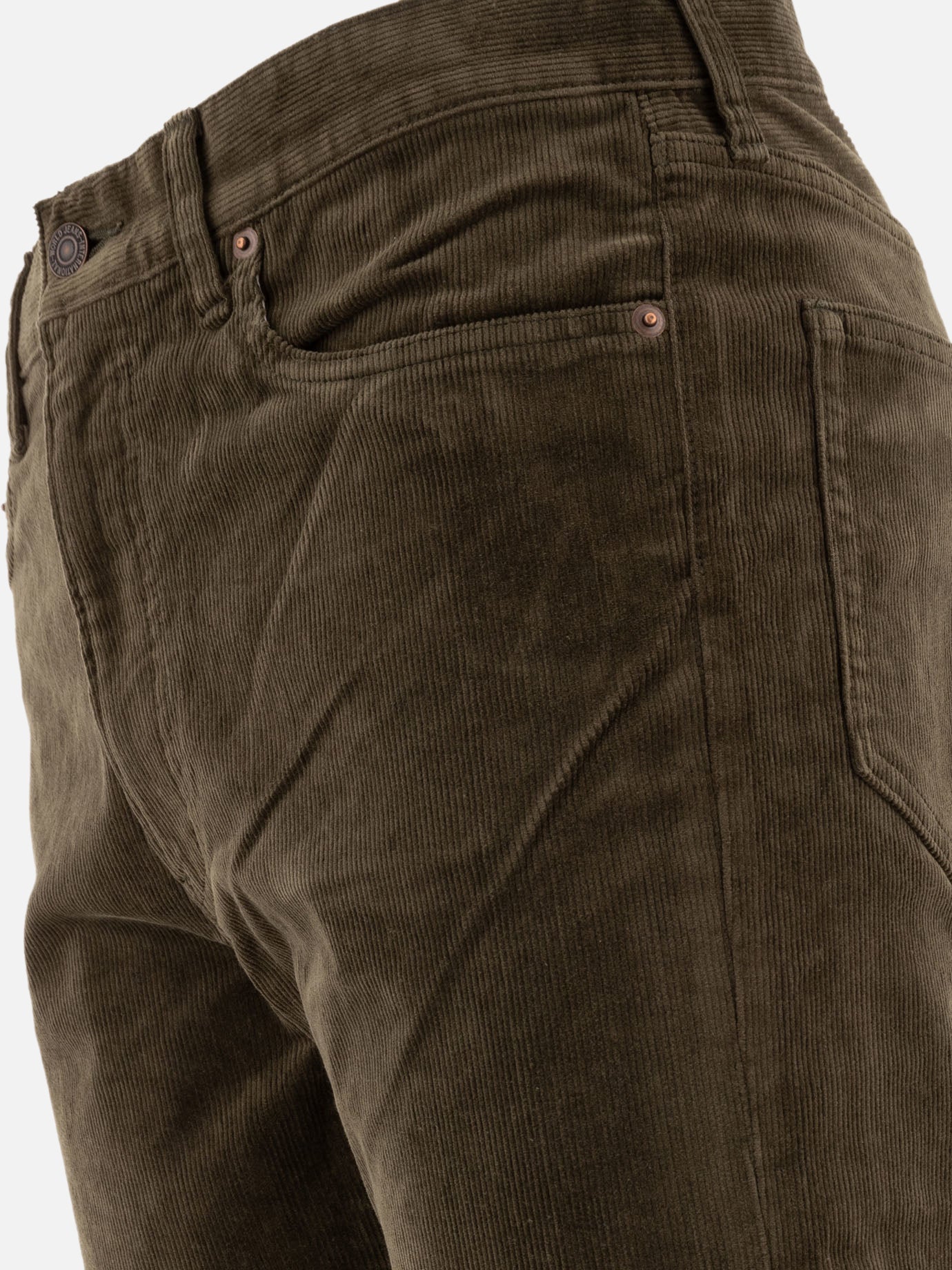 Beams Plus Corduroy trousers 13901608_S Green thumbnail_4