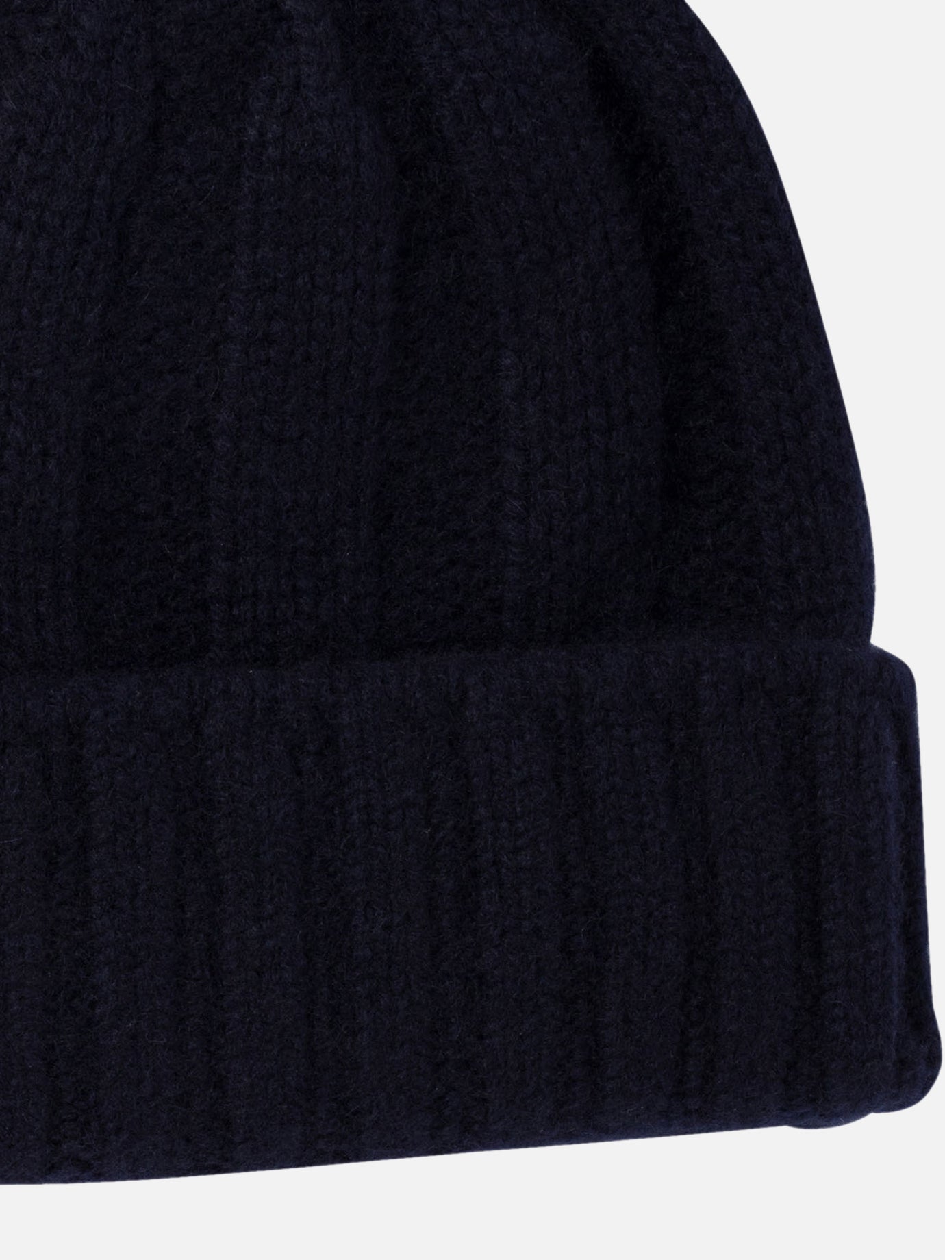 Beams Plus Berretto a coste in cashmere 13373443_UNI Blue thumbnail_3
