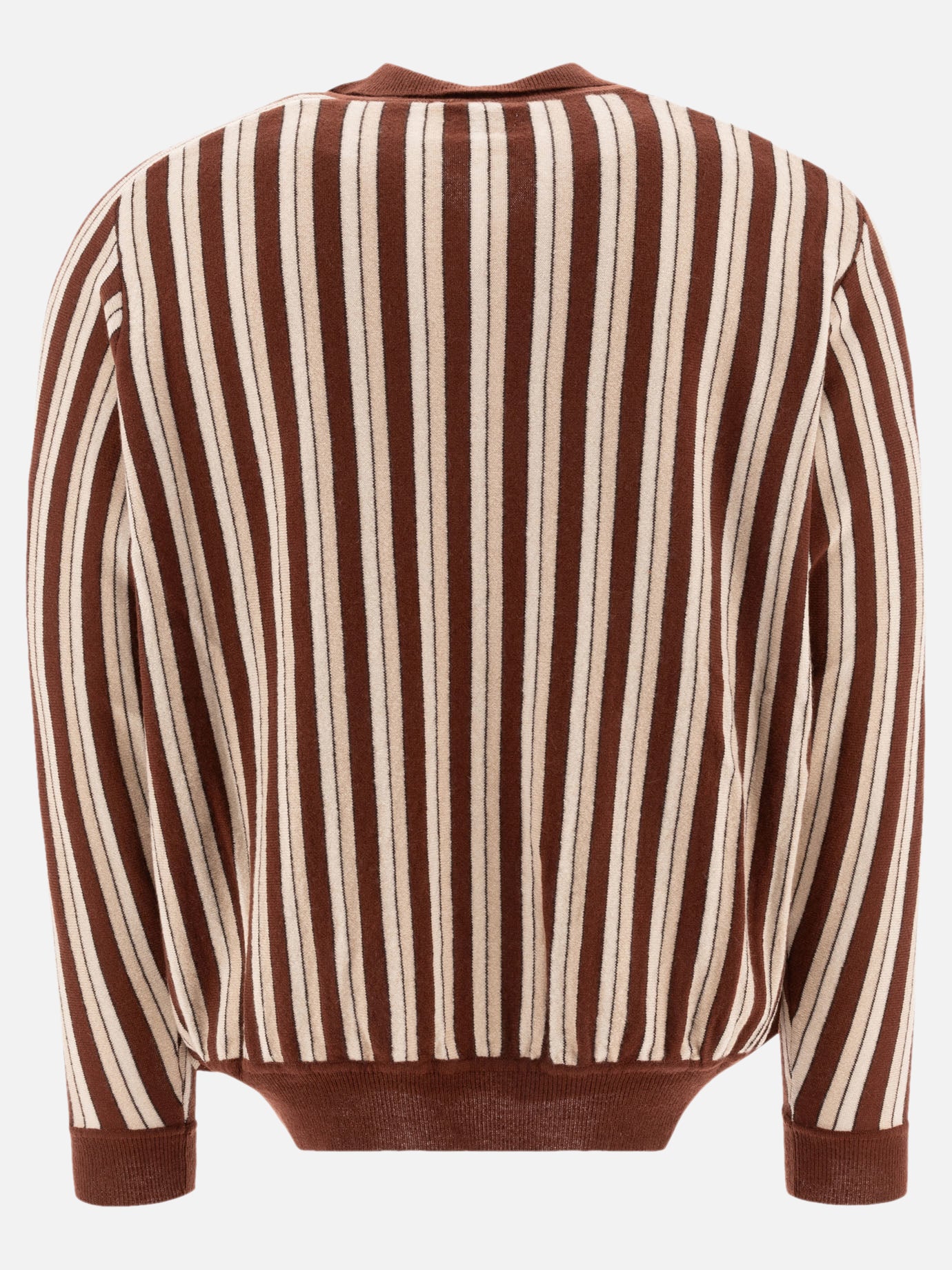 Bode "Hogan Stripe" polo shirt Brown