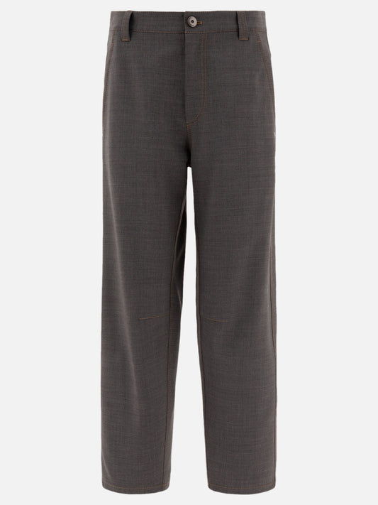 "Soft Curved" wool trousers