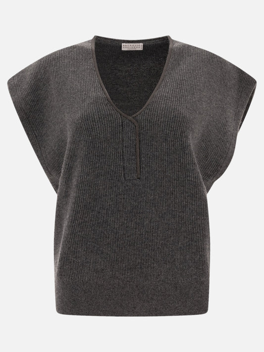 Cashmere ribbed sweater