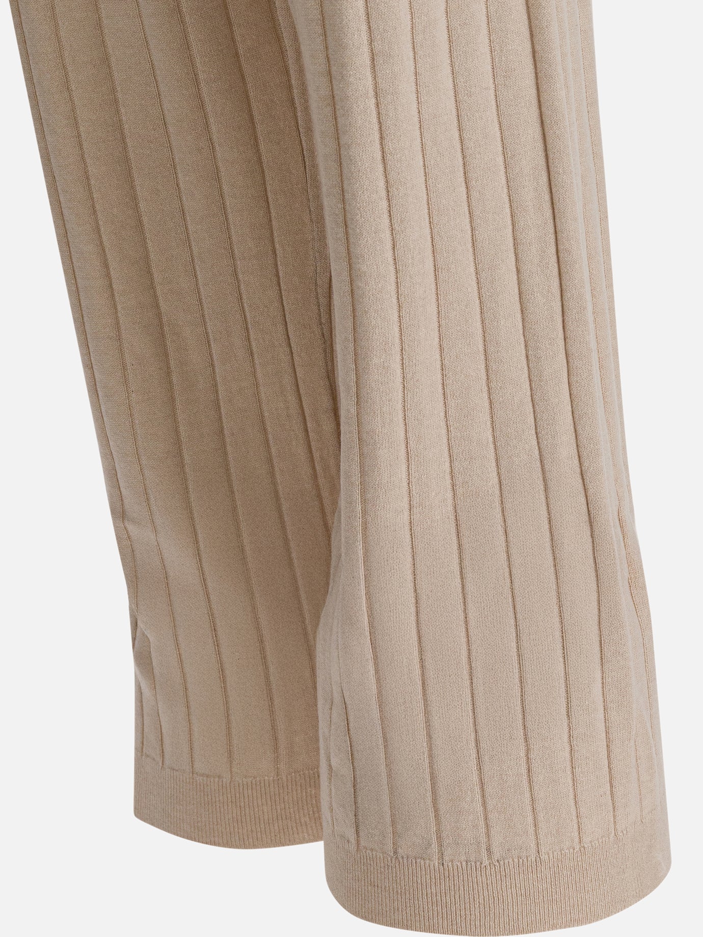 Leisure trousers Solid colour  Beige - Brunello Cucinelli Women | PDP | VIETTI Online Store | thumbnail_3