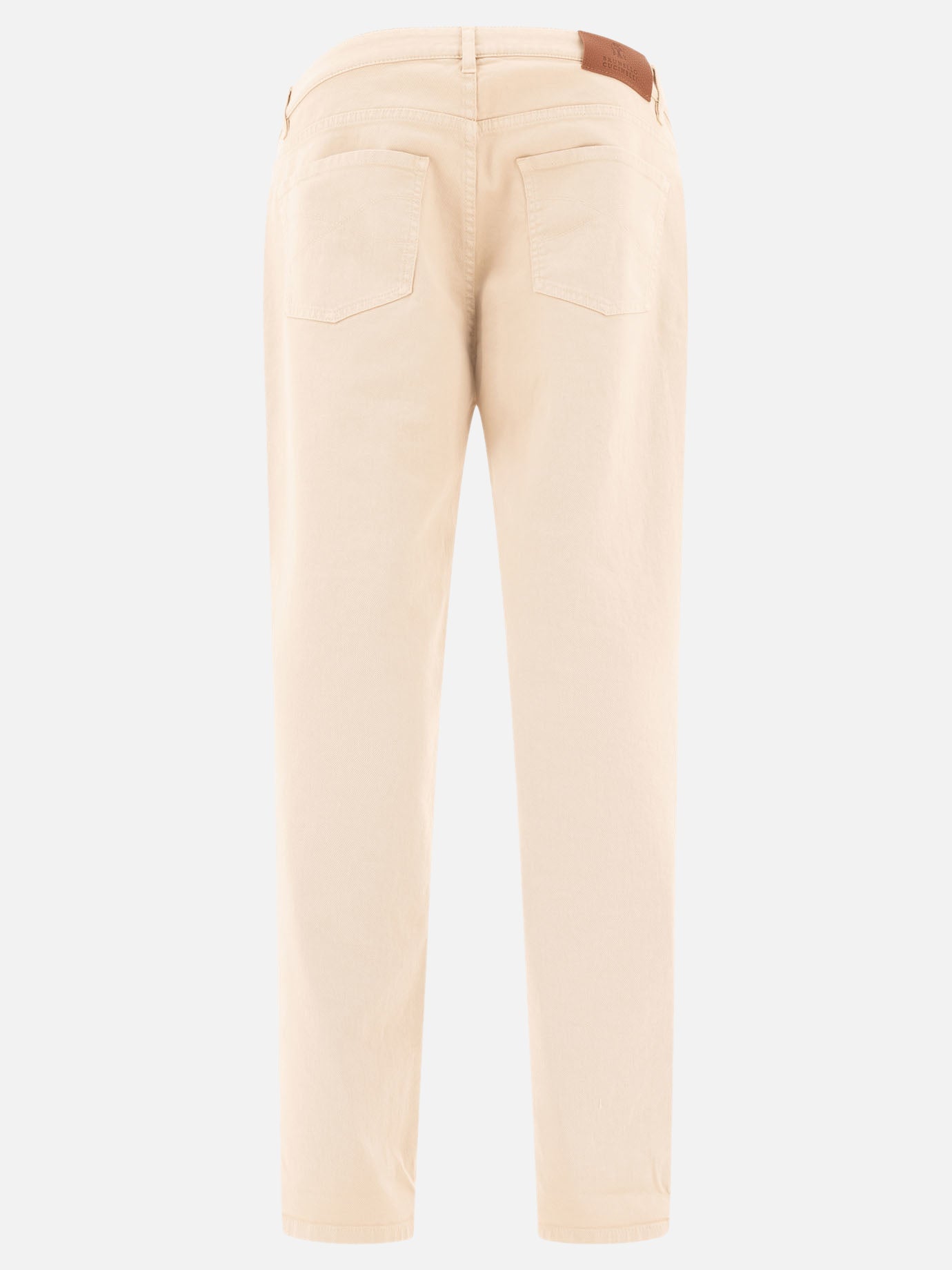 Garment-dyed trousers