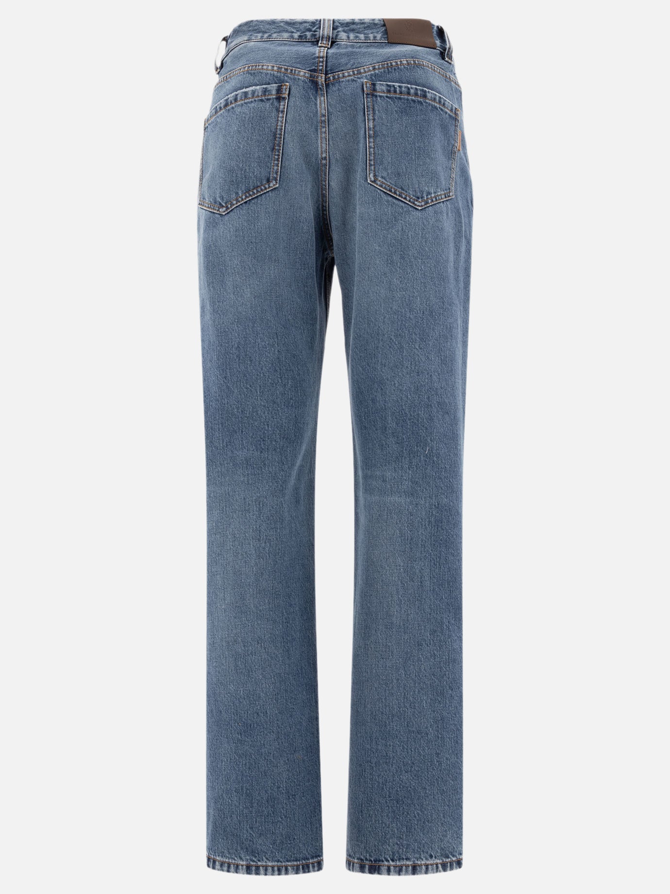 Brunello Cucinelli "Authentic" jeans with Shiny Tab Blue