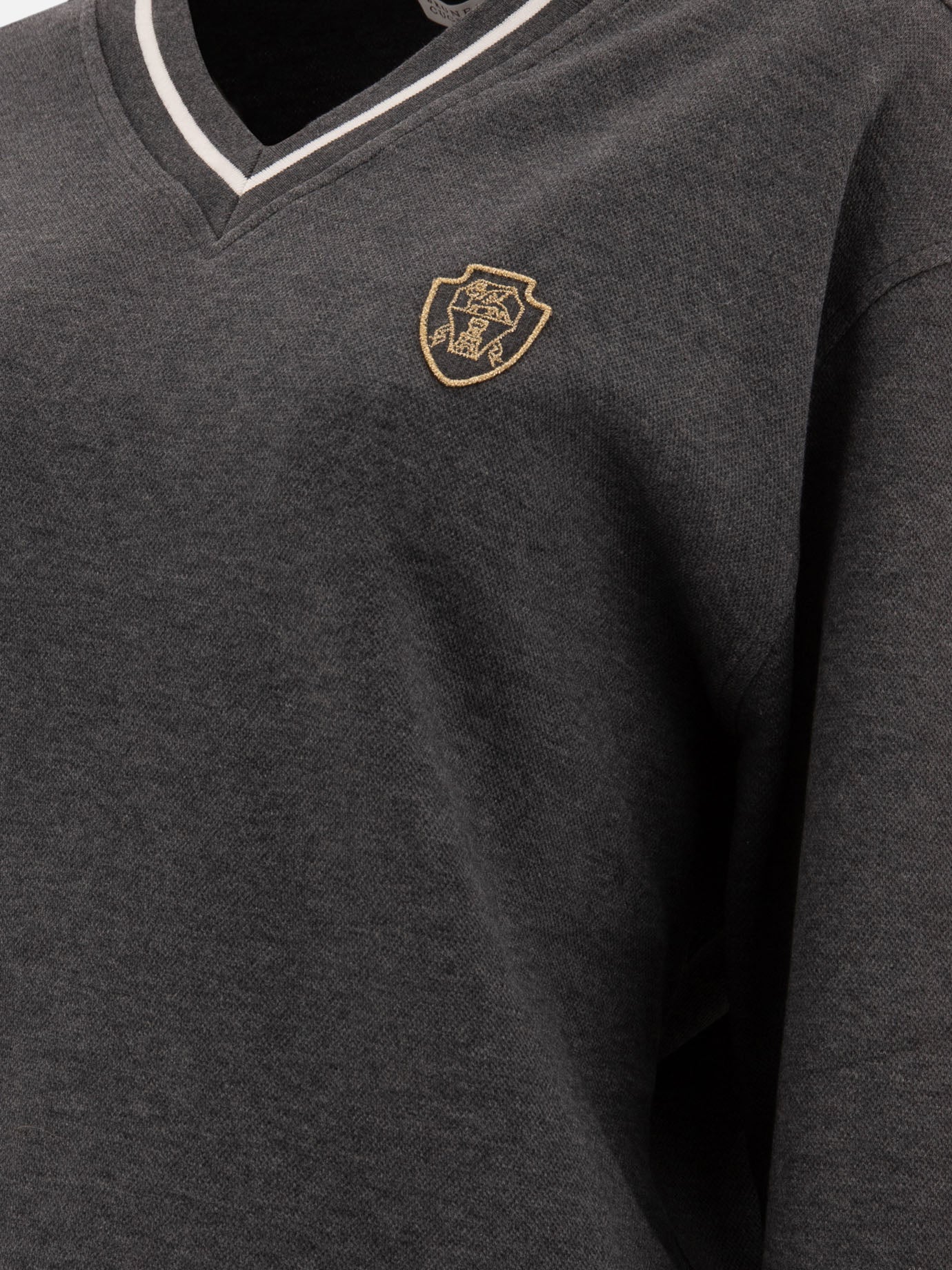 Crewnecks Solid colour  Grey - Brunello Cucinelli Women | PDP | VIETTI Online Store | Zoom-Modal_4
