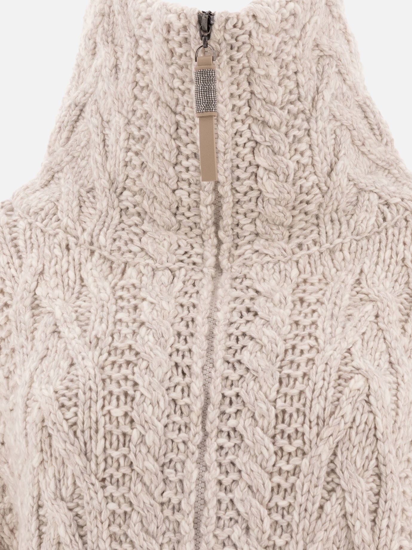 Cardigan con dettagli Monili