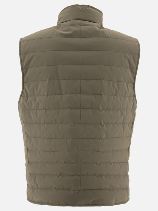 Giacche smanicate Solid colour  Verde - Brunello Cucinelli Uomo | PLP | VIETTI Online Store | 2
