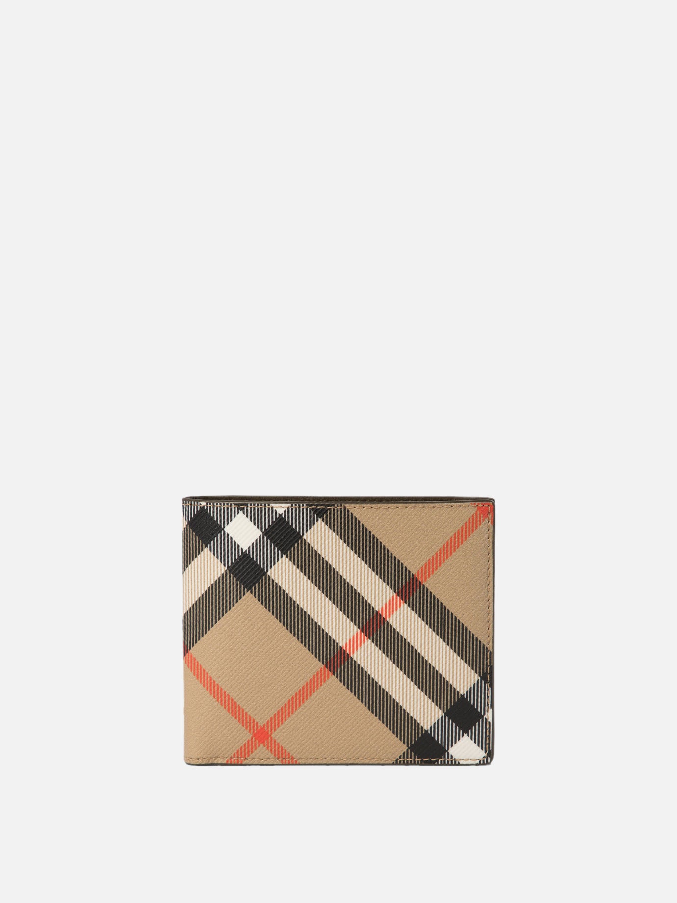 Burberry "Check" bi-fold wallet Beige