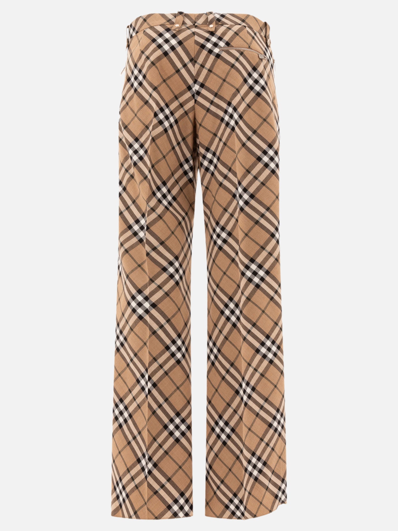 Burberry Wool blend tailored trousers Beige