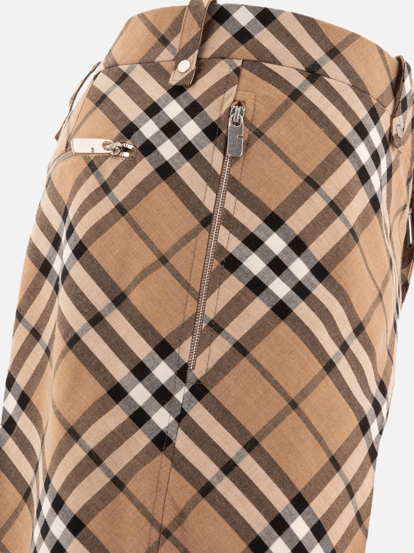 Burberry Wool blend tailored trousers Beige