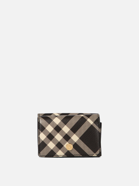 Burberry "Check" compact wallet Black