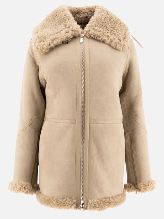 Giacche shearling Solid colour  Beige - Burberry Donna | PLP | VIETTI Online Store 
