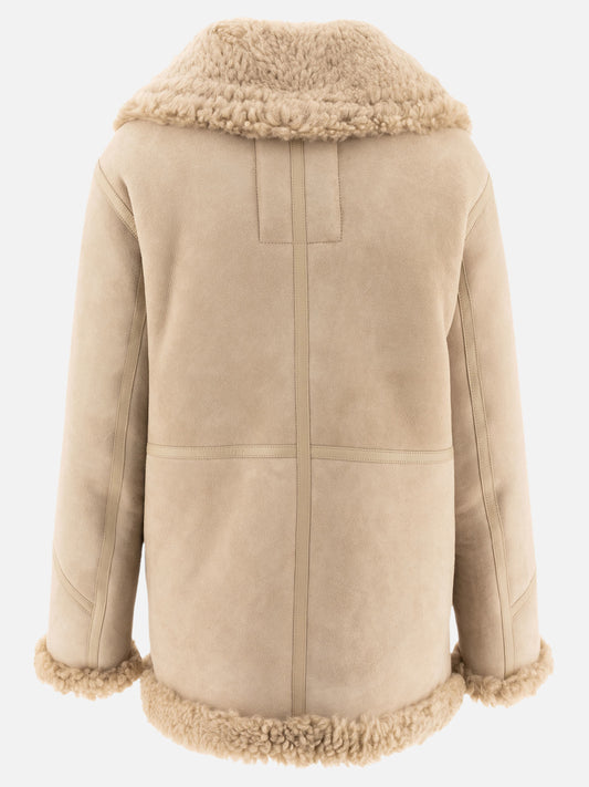 Giacche shearling Solid colour  Beige - Burberry Donna | PLP | VIETTI Online Store | 2
