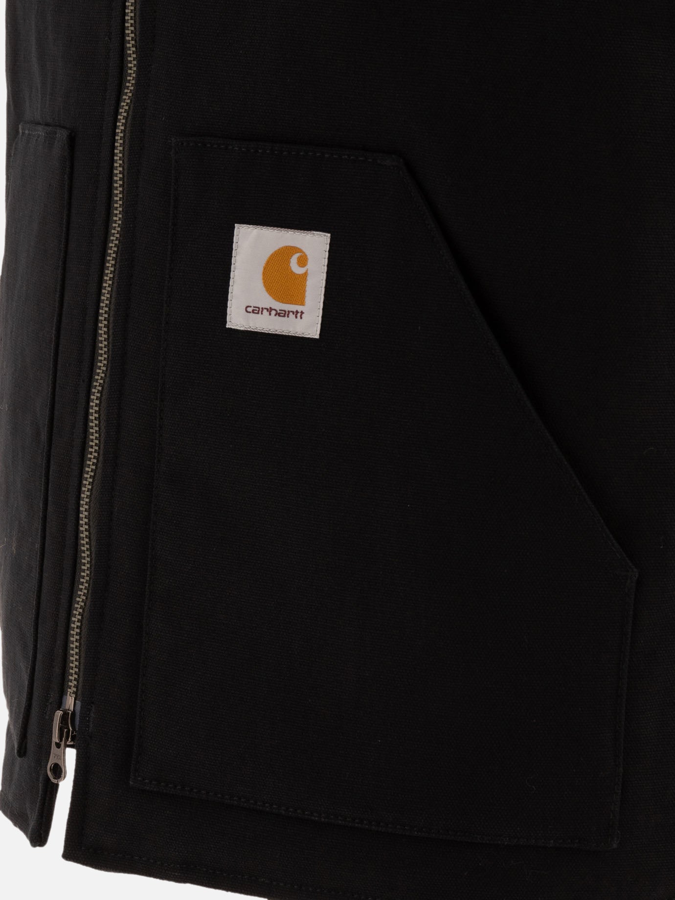 Carhartt WIP Vest jacket with patch logo Black