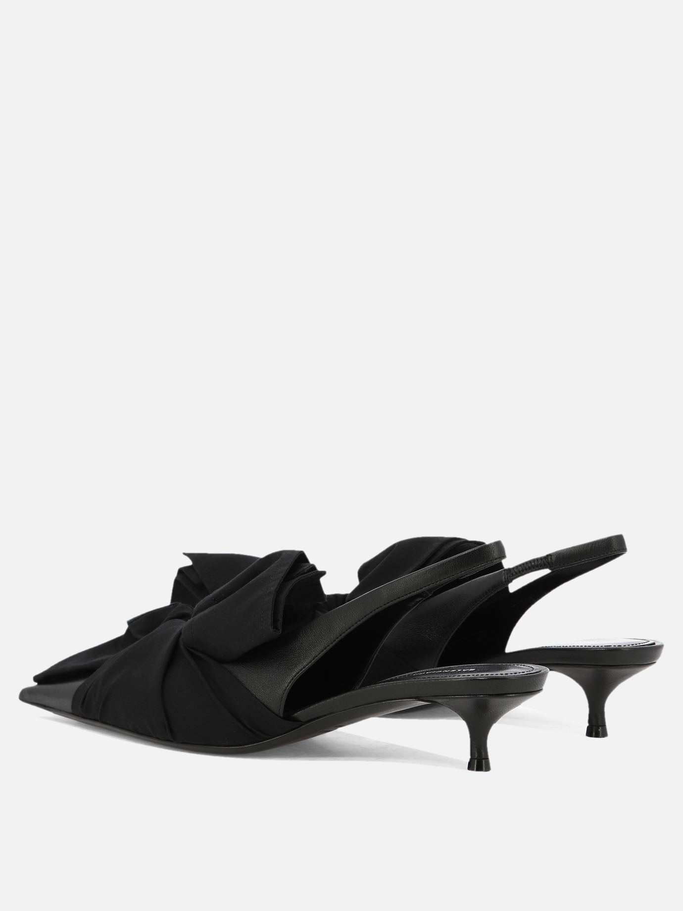 Slingbacks 70% lamb leather 30% cotton - 100% leather  Black - Balenciaga Women | PDP | VIETTI Online Store | thumbnail_4