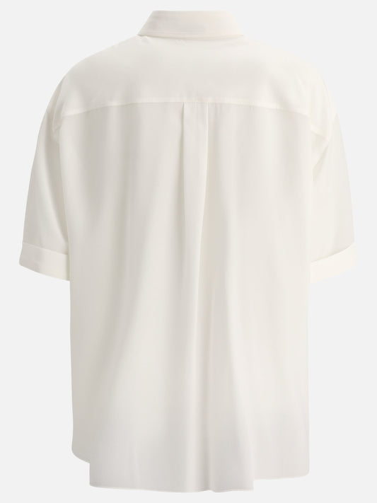 Camicie casual Solid colour  Bianco - Brunello Cucinelli Donna | PDP | VIETTI Online Store | 2
