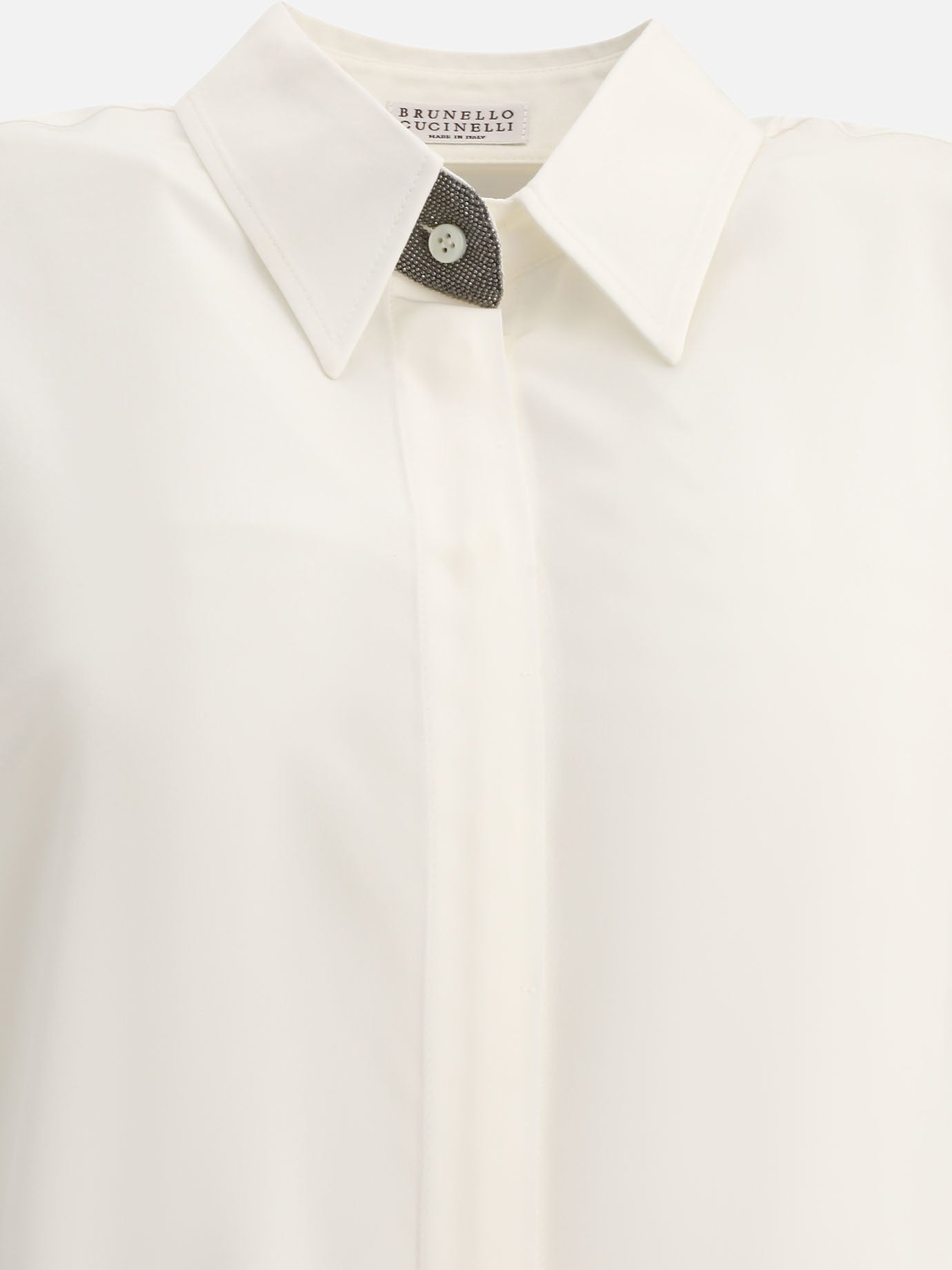 Casual shirts Solid colour  White - Brunello Cucinelli Women | PDP | VIETTI Online Store | thumbnail_3
