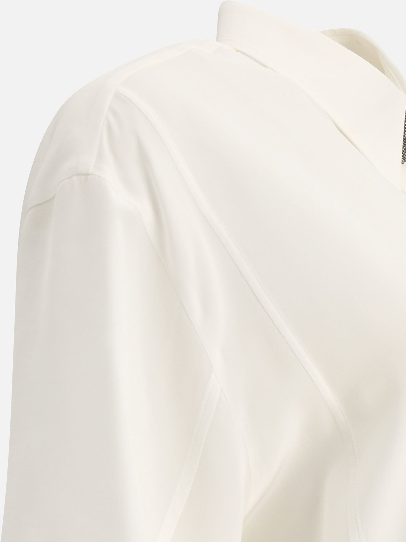 Casual shirts Solid colour  White - Brunello Cucinelli Women | PDP | VIETTI Online Store | thumbnail_4