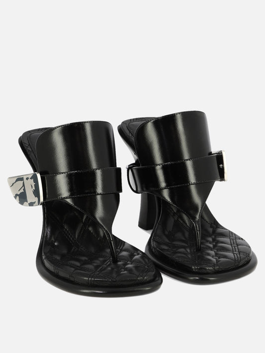 Burberry Sandali "Bay" 105 mm 14977233_37 Black 2