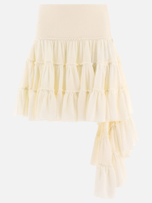 Loewe Gonna con volant 19565363_34 White 1