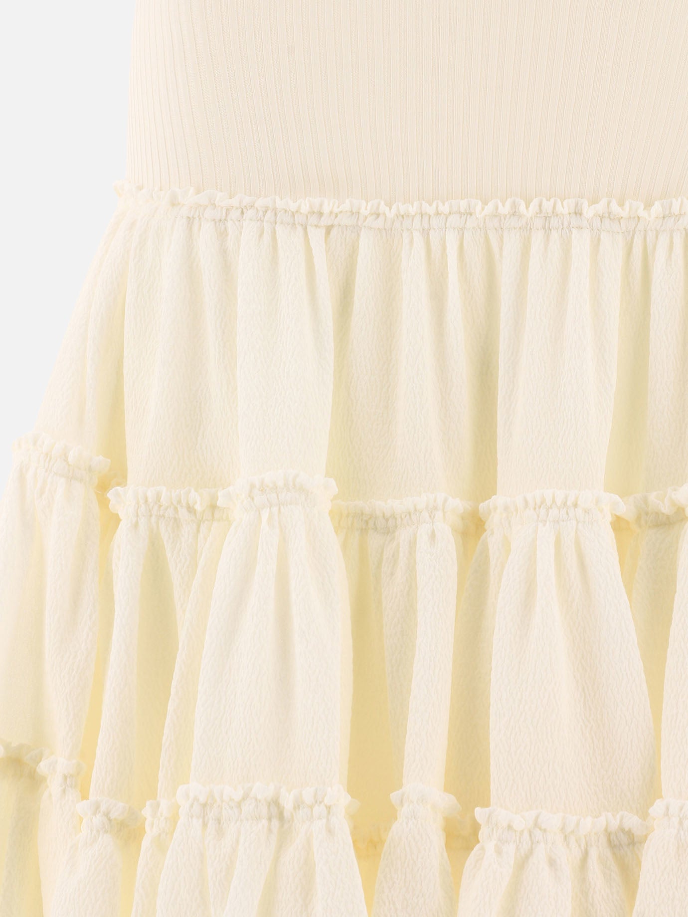 Loewe Ruffled skirt White