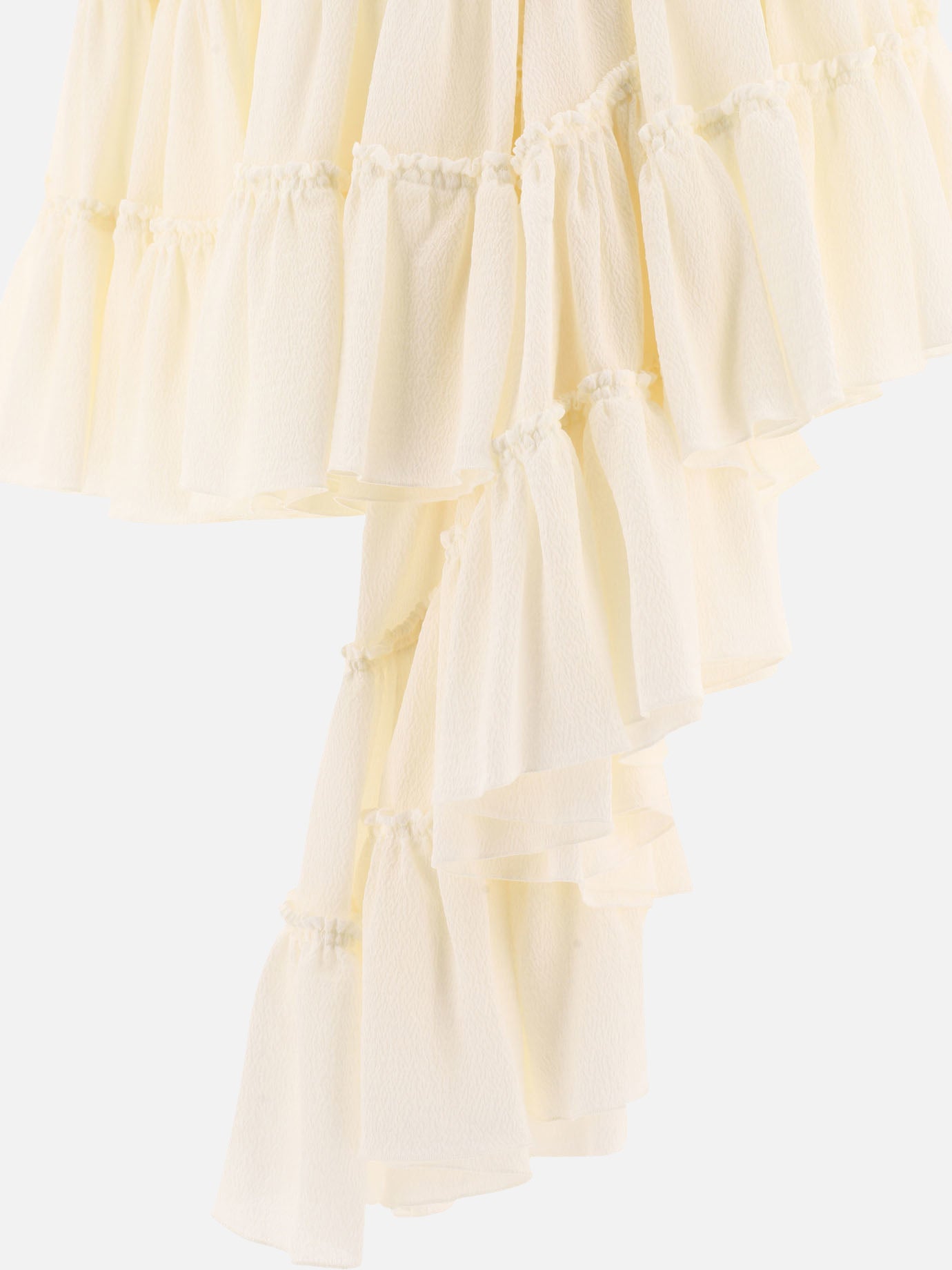 Loewe Gonna con volant 19565363_34 White thumbnail_4