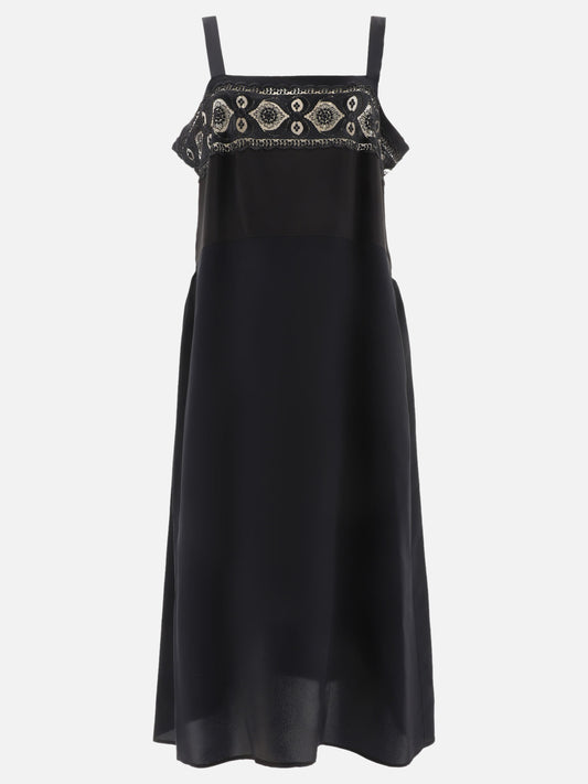 Maison Margiela Abito con ricami 14978731_38 Black 1