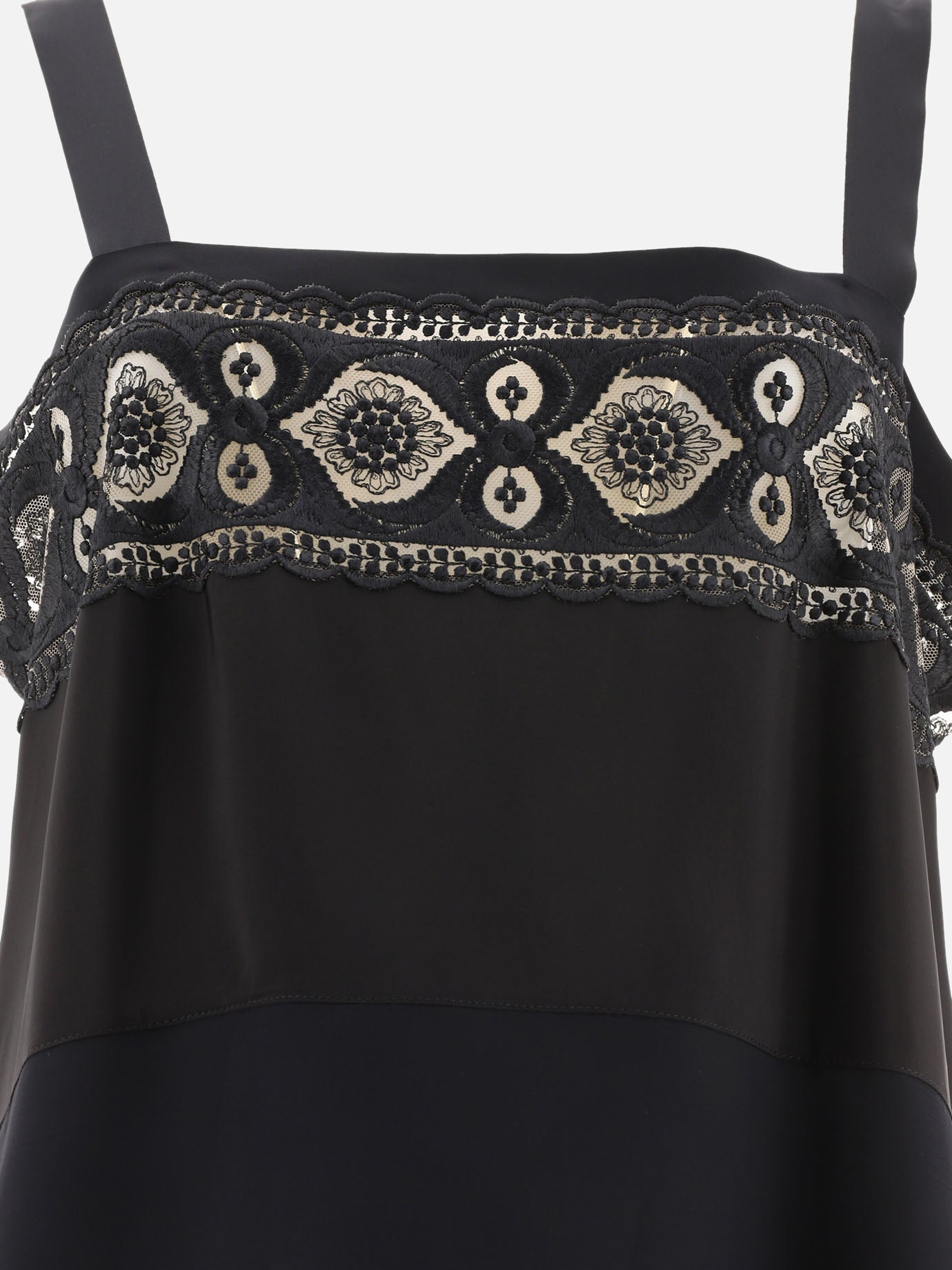 Maison Margiela Embroidered dress Black